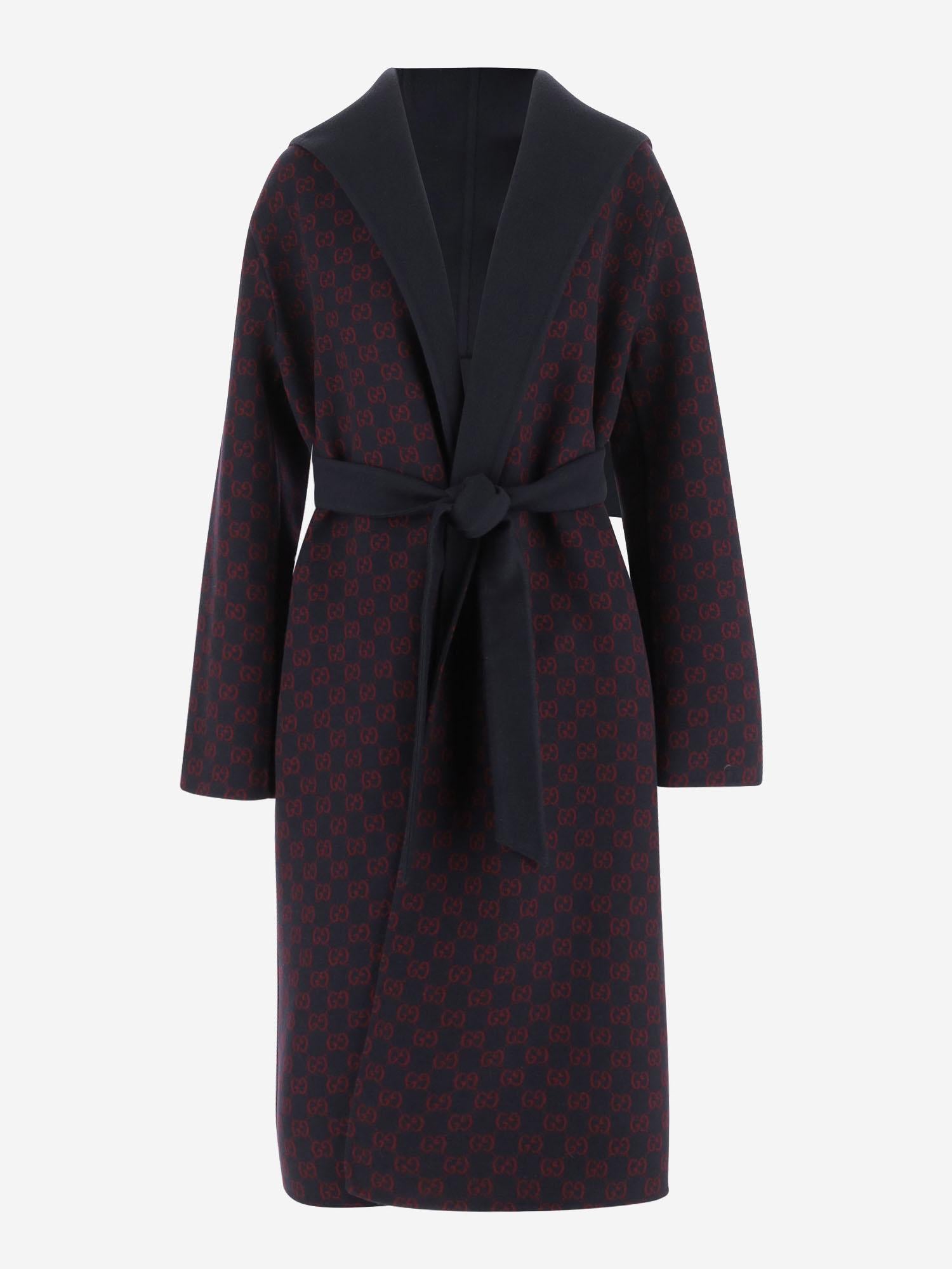 CAPPOTTO REVERSIBILE IN MISTO LANA E SETA GG 793634 ZAQW04692 GUCCI