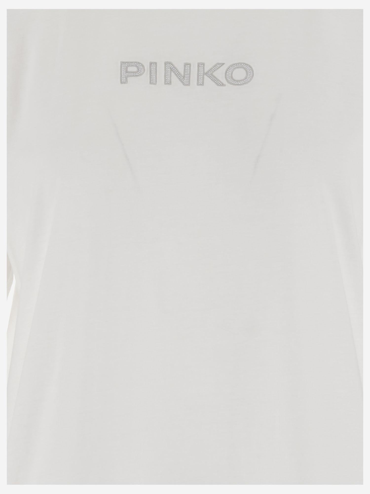 T-SHIRT IN COTONE CON LOGO 105526 A2S1Z05 PINKO