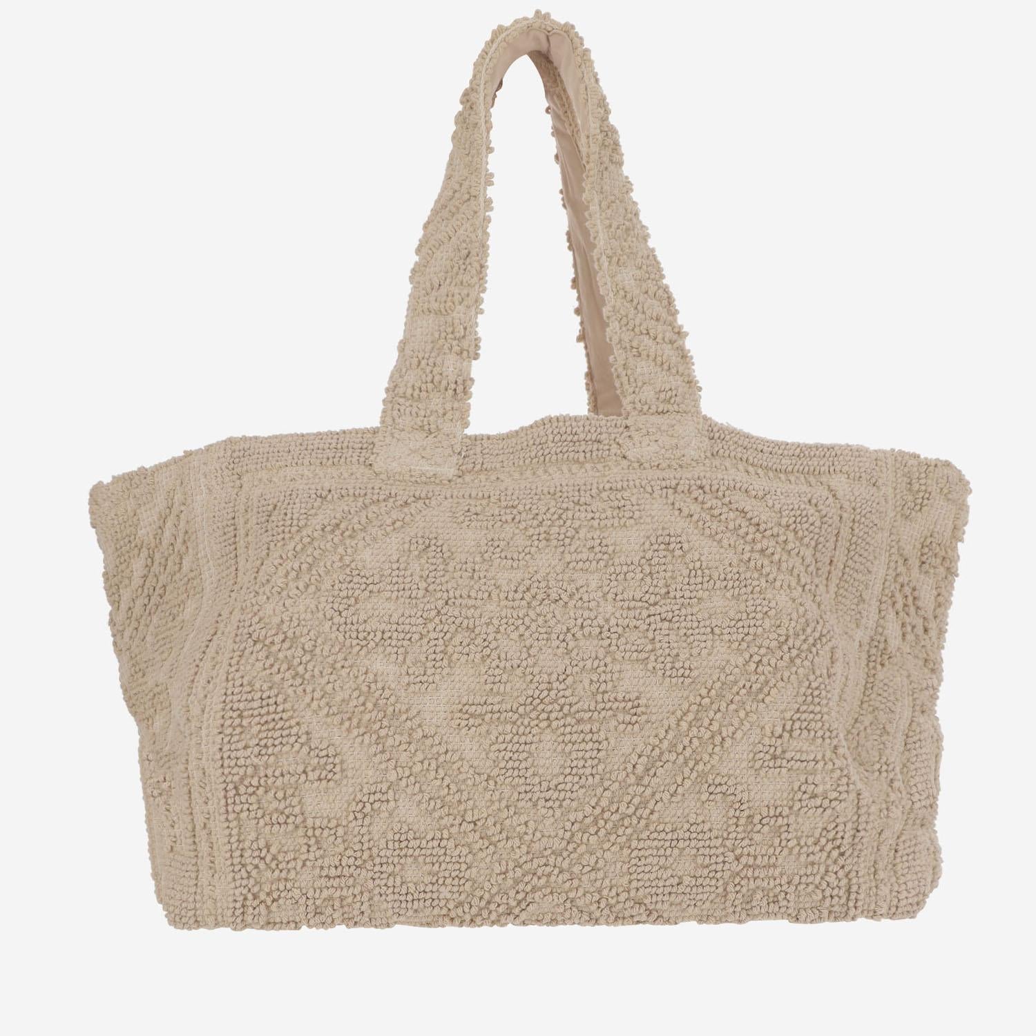 BORSA A SPALLA SAINT BARTH IN COTONE TUFB0001 06591H MC2 SAINT BARTH