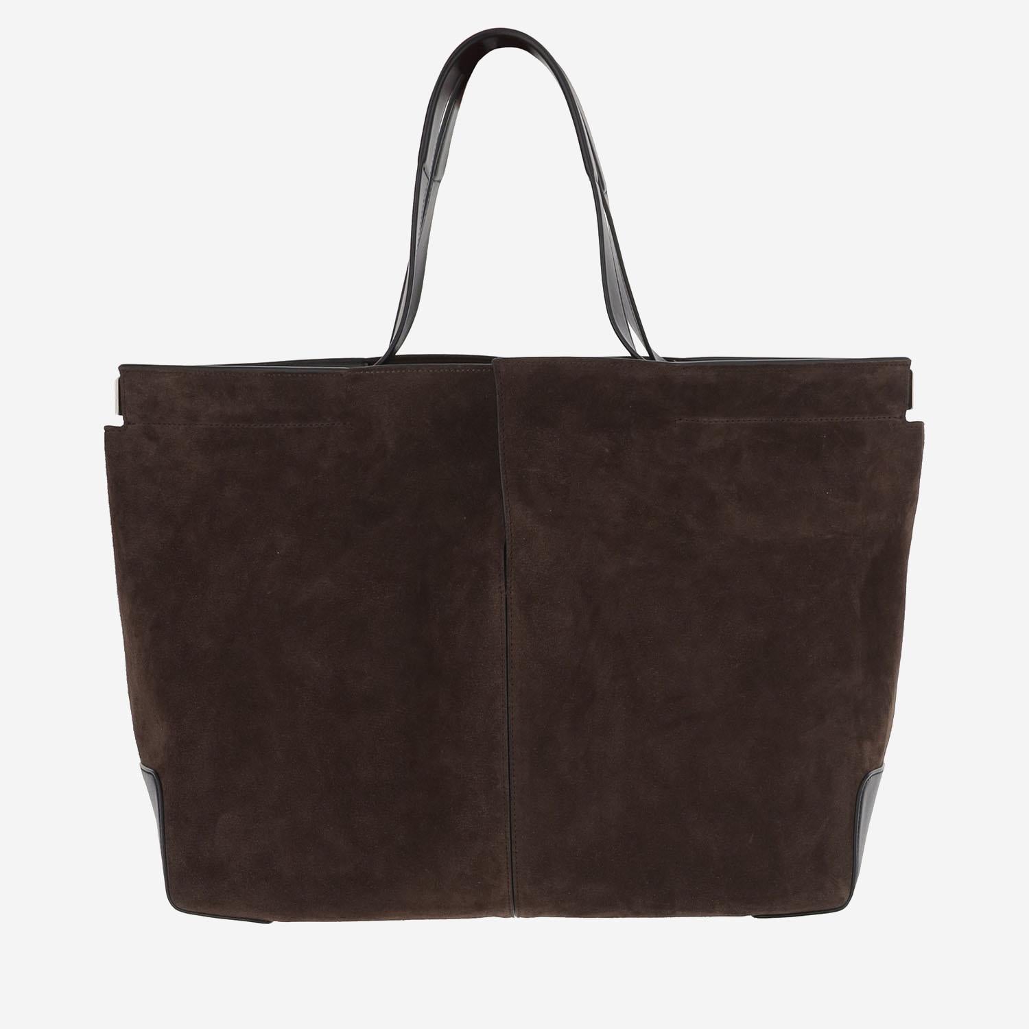 BORSA A SPALLA IN PELLE SCAMOSCIATA XBWDBMA0300U9V 0ZIH TODS