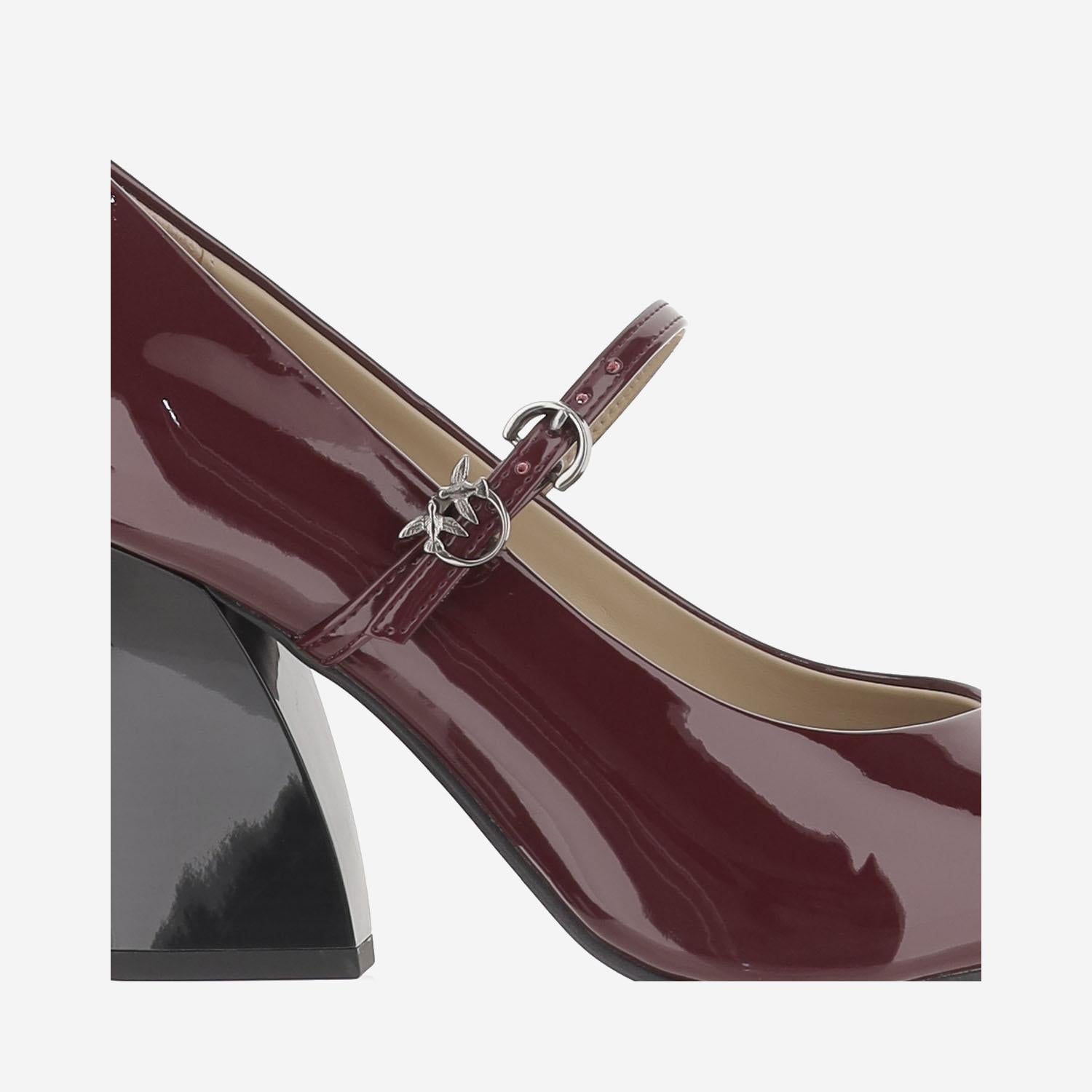 DECOLLETÉ IN PELLE LUCIDA SD0415 E002P61 PINKO