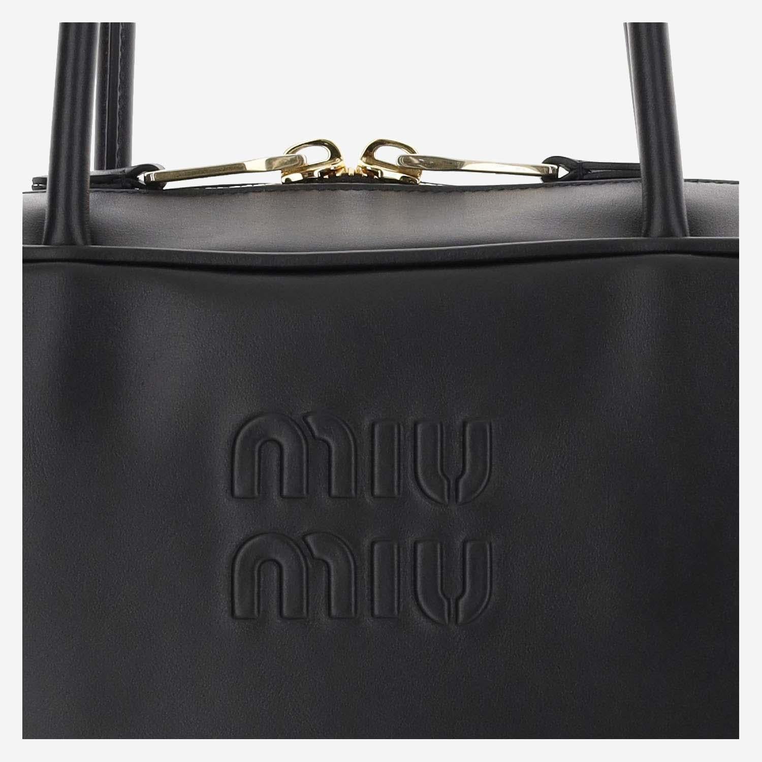 BORSA BEAU IN PELLE 5BB117 2CRWF0002 MIU MIU