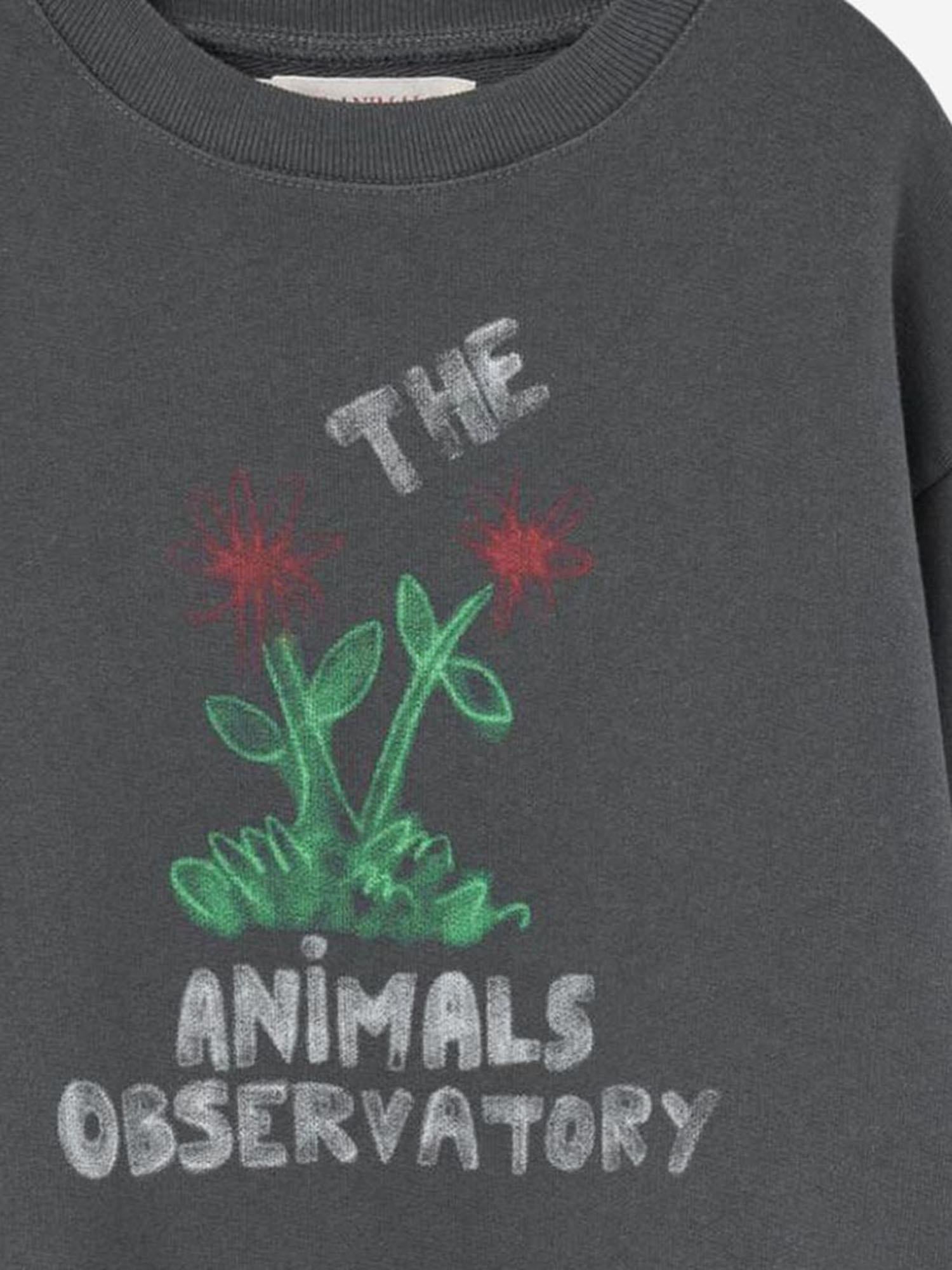 FELPA IN COTONE CON STAMPA LOGO F25031 066DX THE ANIMALS OBSERVATORY KIDS