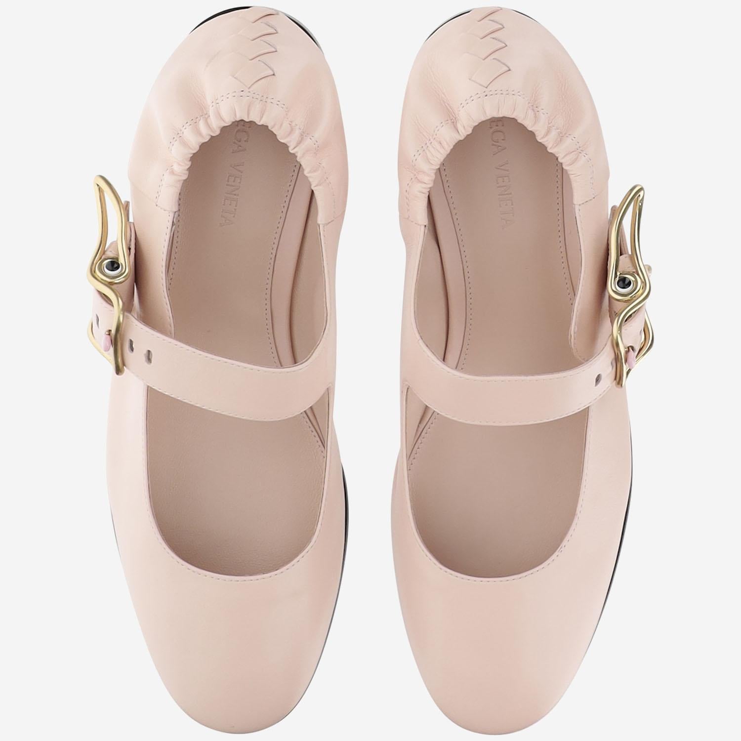 BALLERINE MARY JANE IN PELLE 829281 V5DZ06801 BOTTEGA VENETA