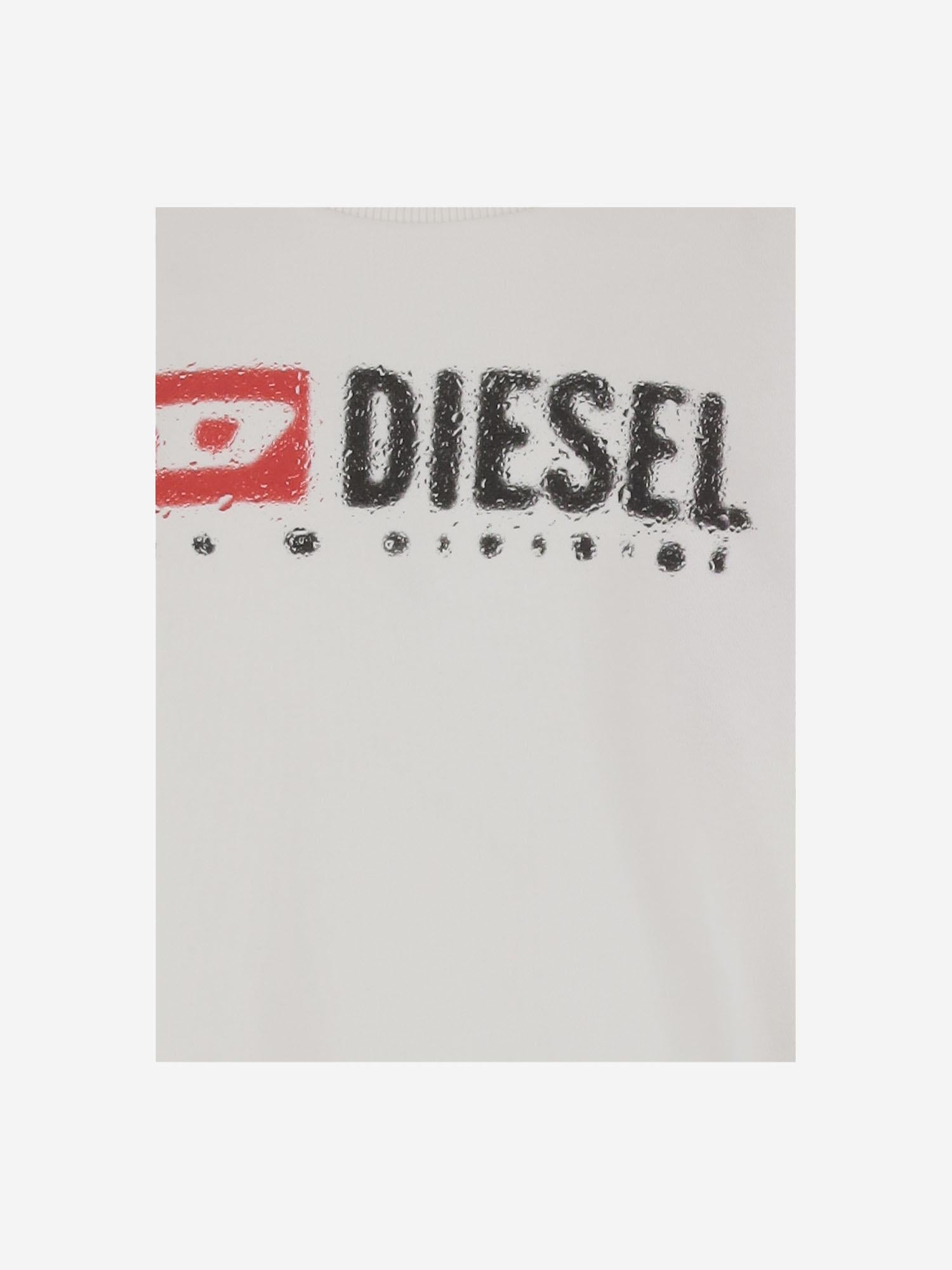 FELPA IN MISTO COTONE CON LOGO J02483 KYAZ3K100 DIESEL KIDS