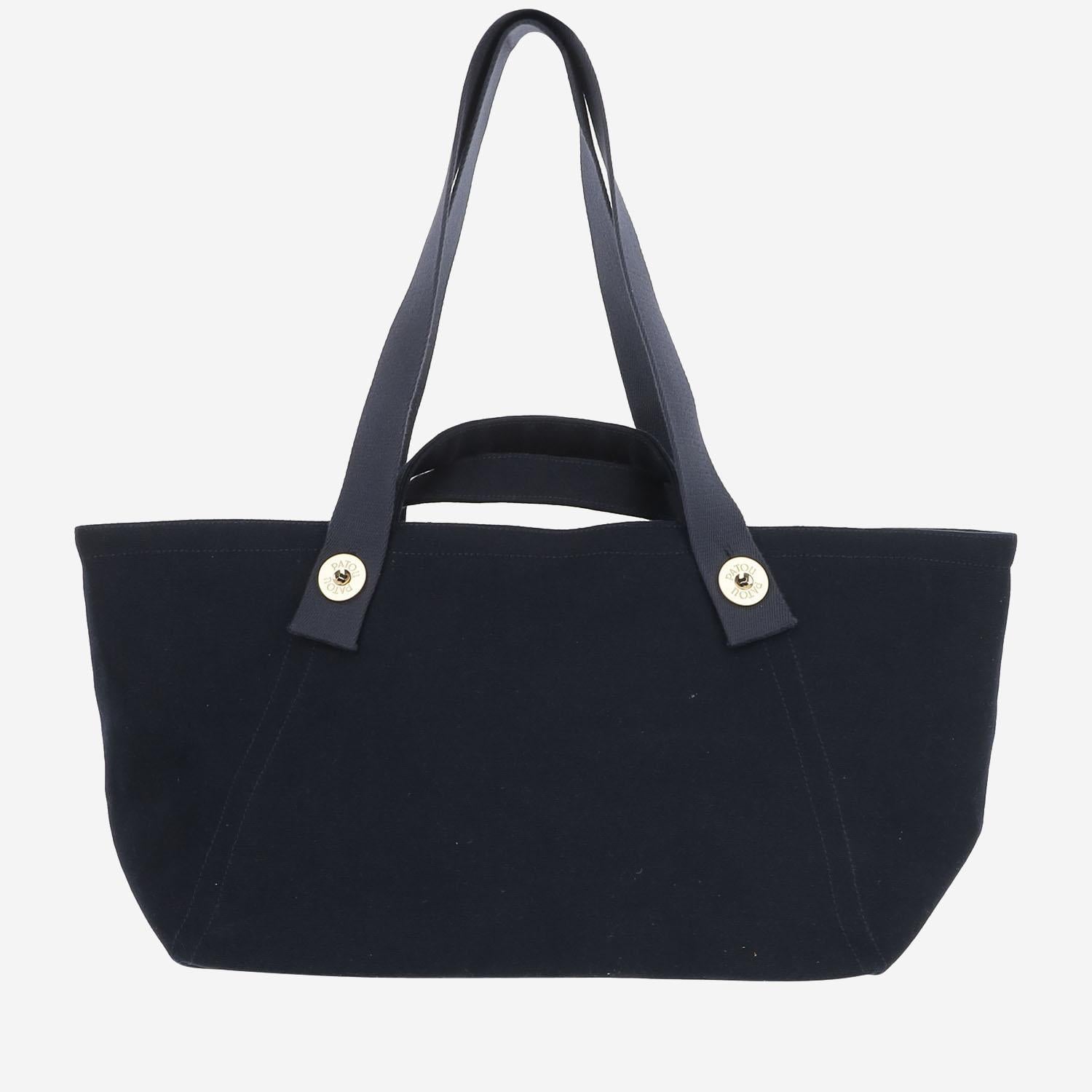 Borsa tote a trapezio grande con logo in cotone AC0890076 699N PATOU