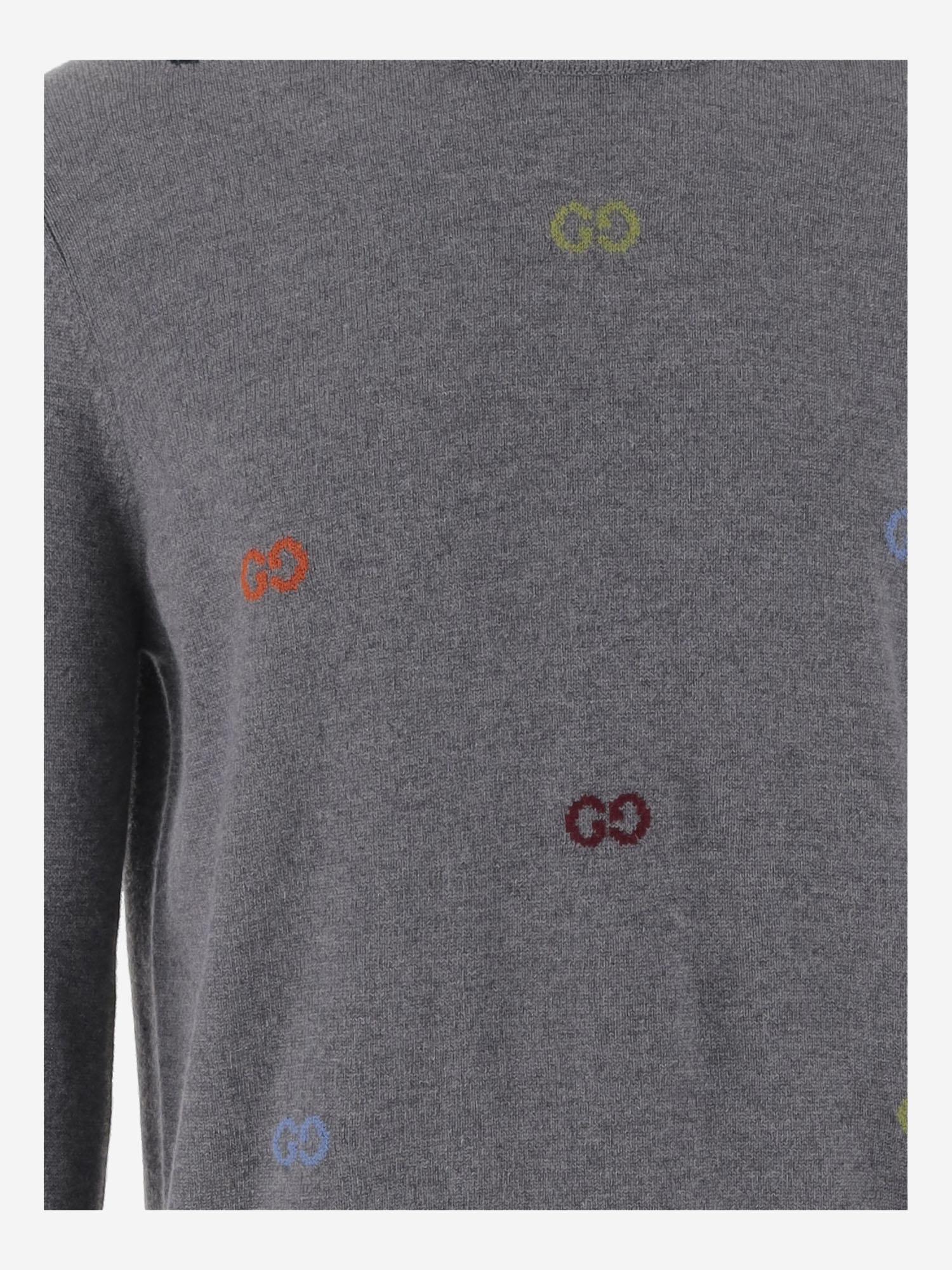 Maglione in jacquard di lana GG 833668 XKEYH1015 GUCCI