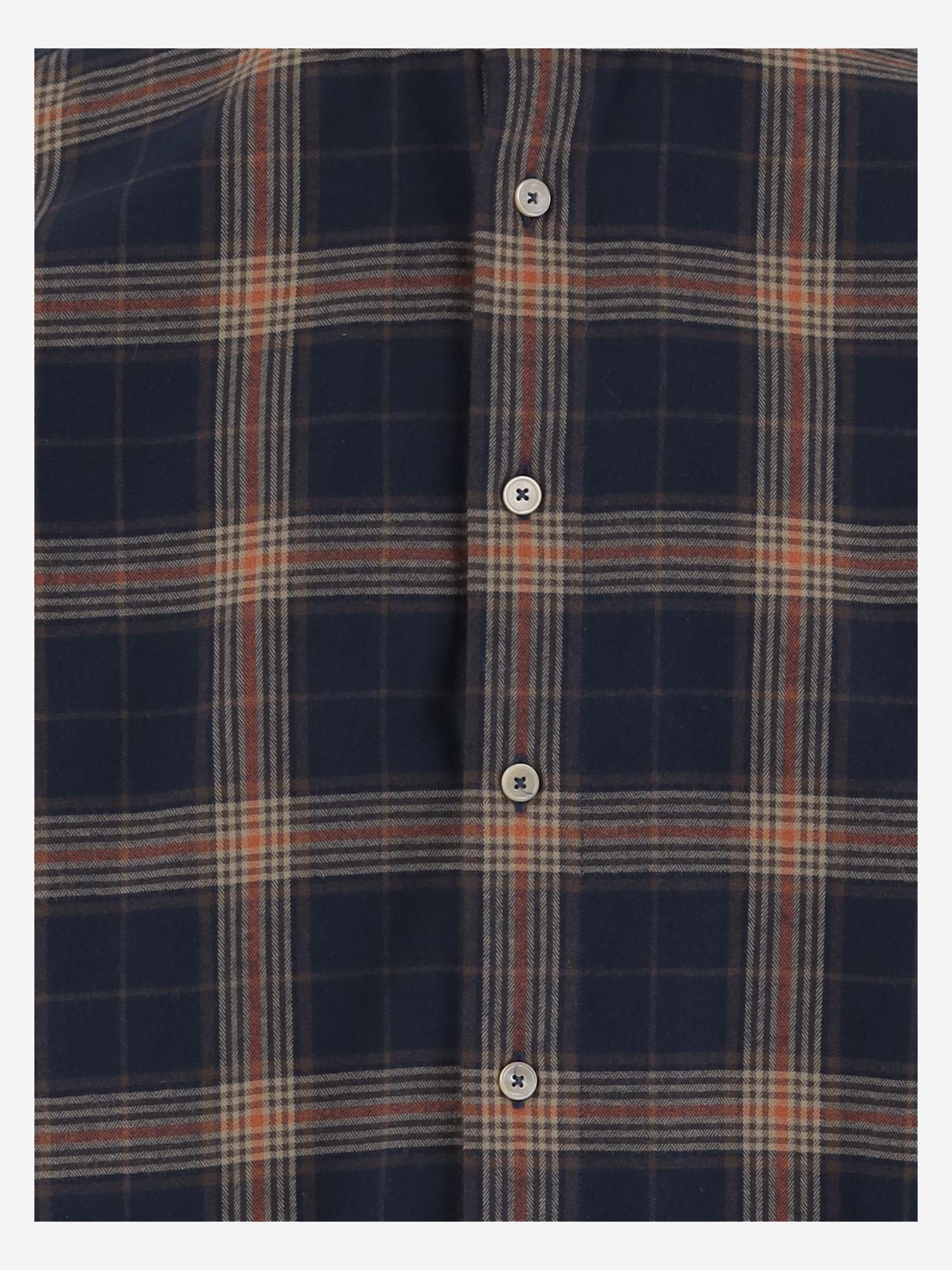 CAMICIA IN COTONE CON MOTIVO A QUADRI REGENT6 75Q4630 GHERARDI