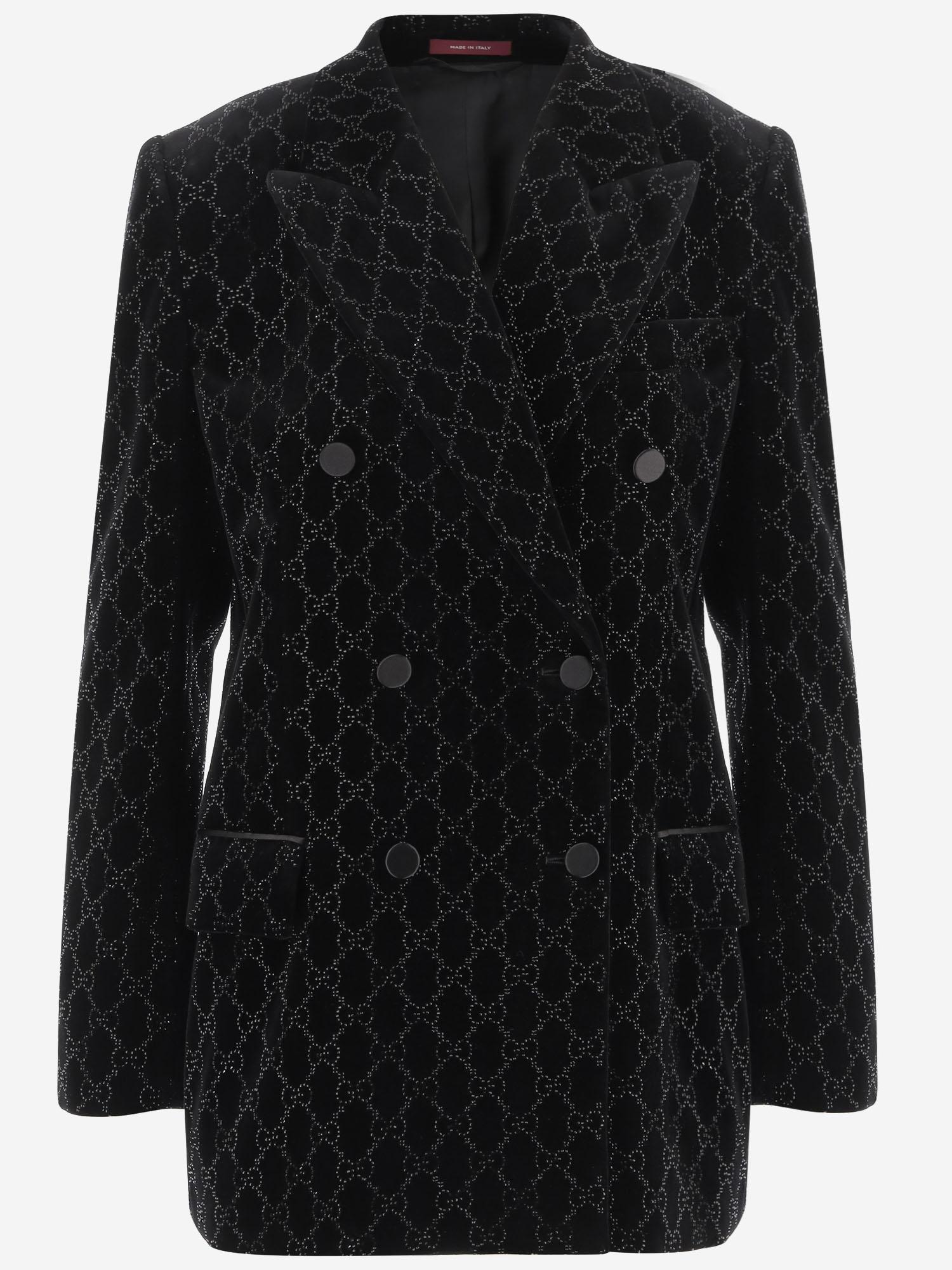 GIACCA DOPPIOPETTO GG IN COTONE STRETCH 836181 Z7AST1000 GUCCI