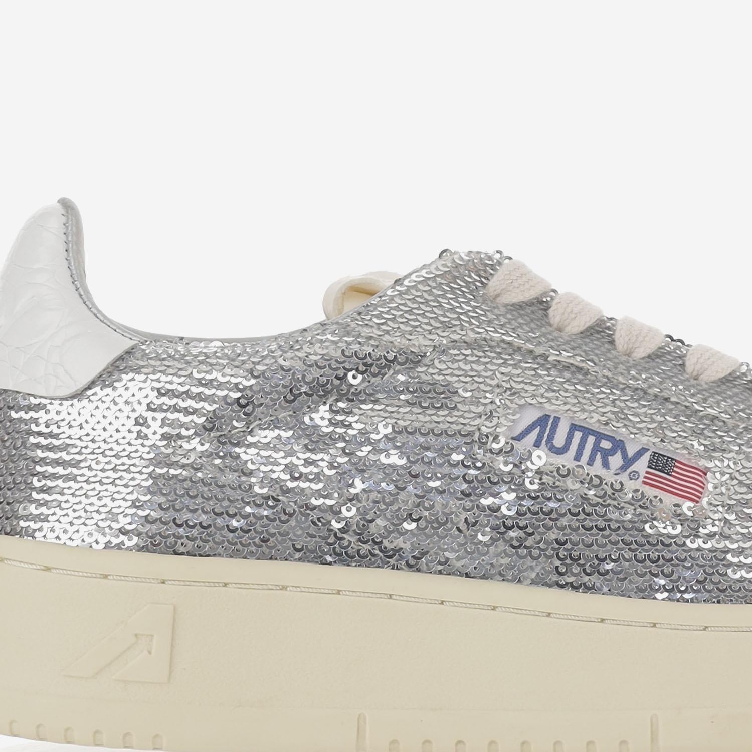 SNEAKERS DALLAS LOW 'SPARKLING' ADLWTI05 SILVERWHT AUTRY