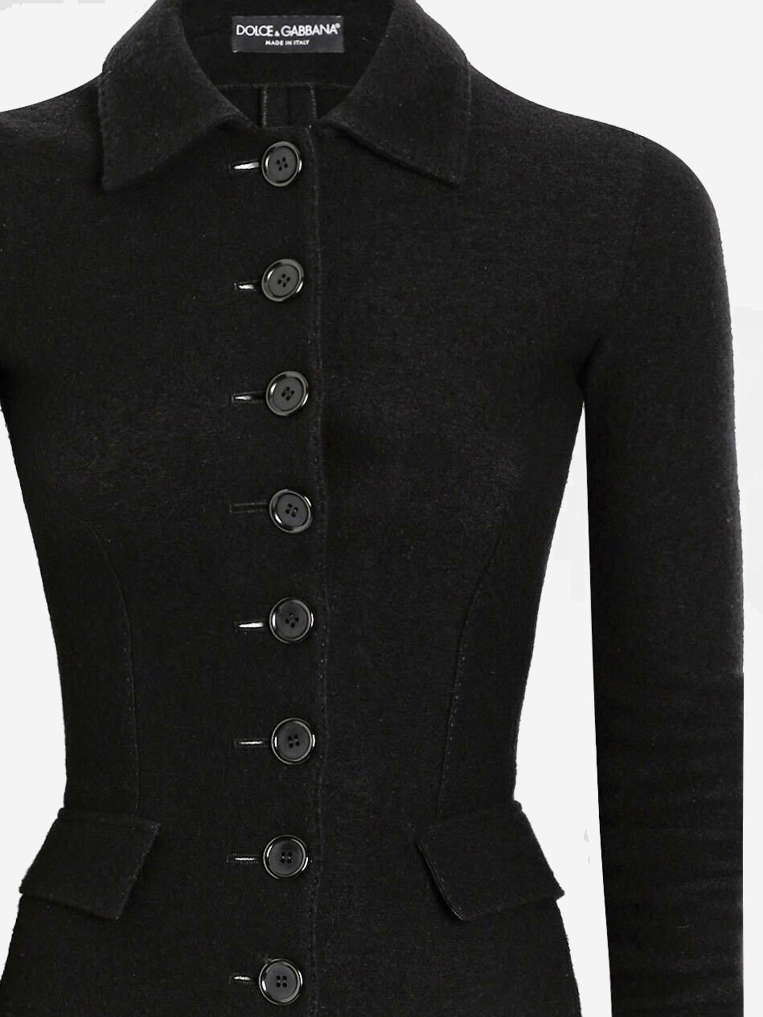 GIACCA MONOPETTO IN PANNO LANA F27HFT HU2BBN0000 DOLCE & GABBANA