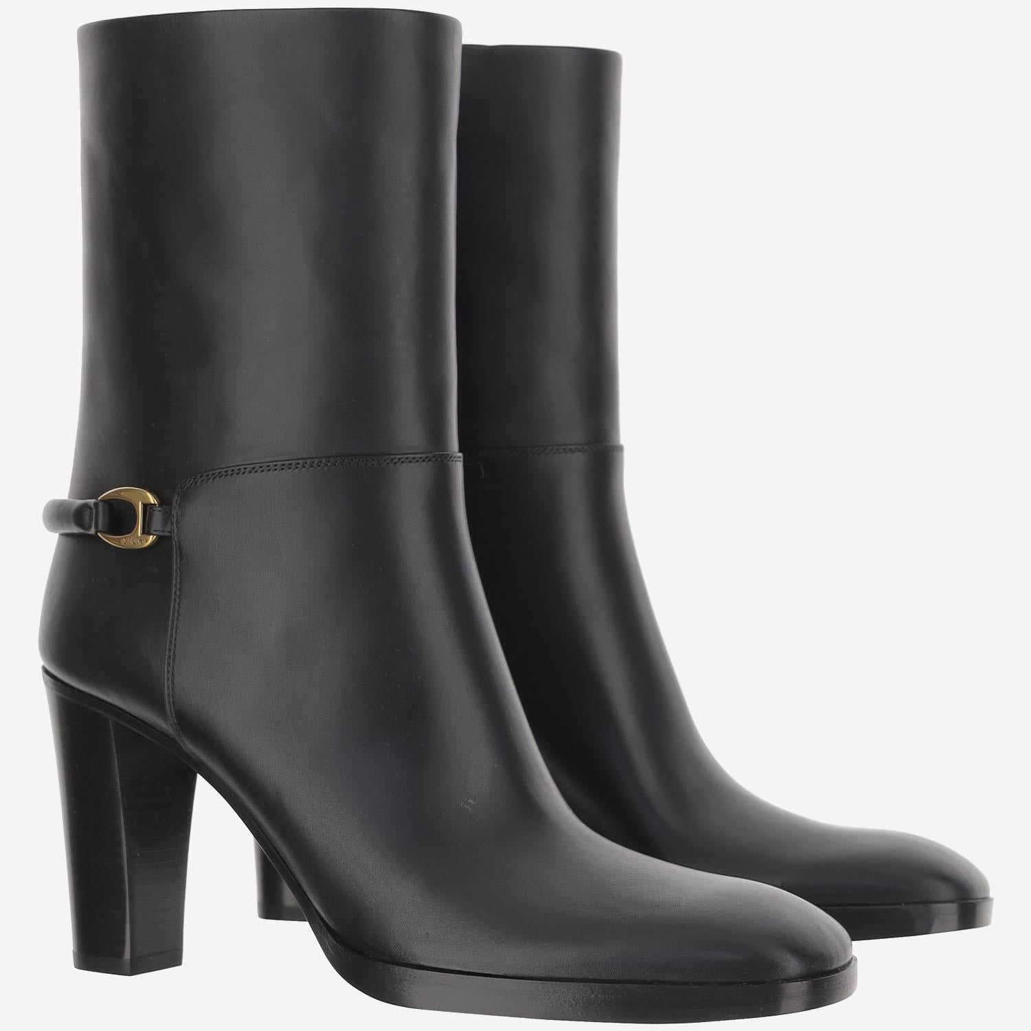 Stivaletti SULPICE in pelle liscia 841573 28N001000 SAINT LAURENT