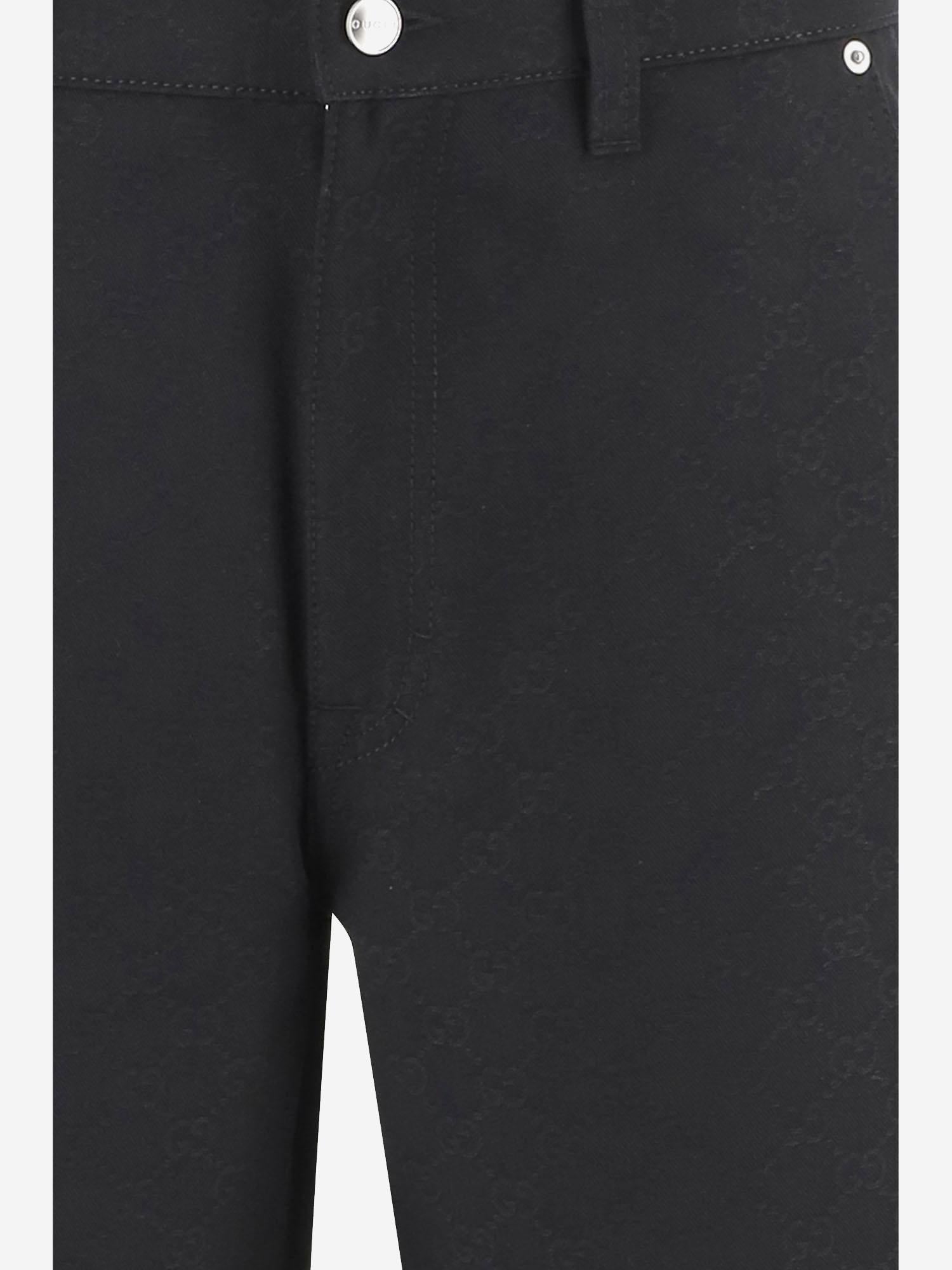 PANTALONI CORTI IN TESSUTO GG 832377 XDDCG1000 GUCCI