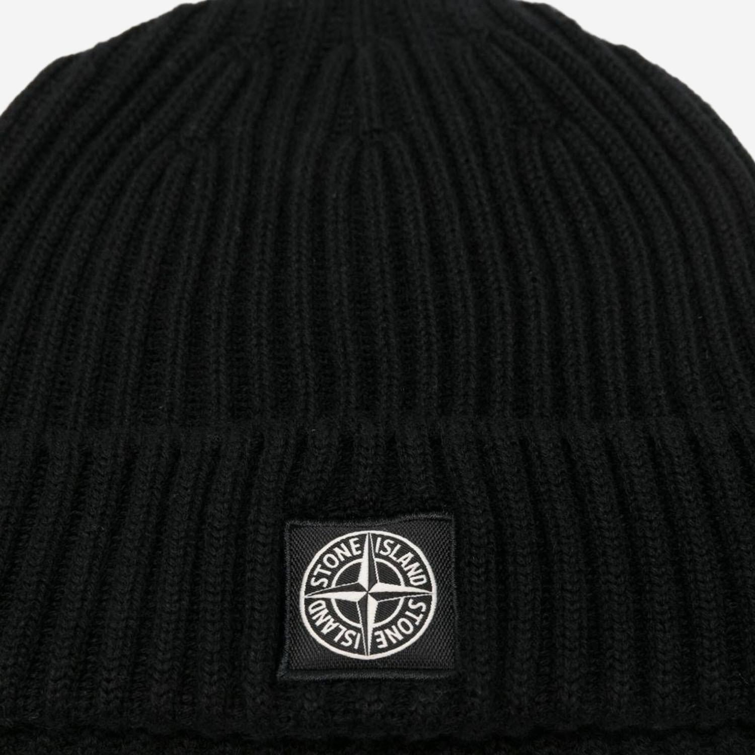 BEANIE IN MISTO LANA CON LOGO N100007 S0C03V0029 STONE ISLAND KIDS