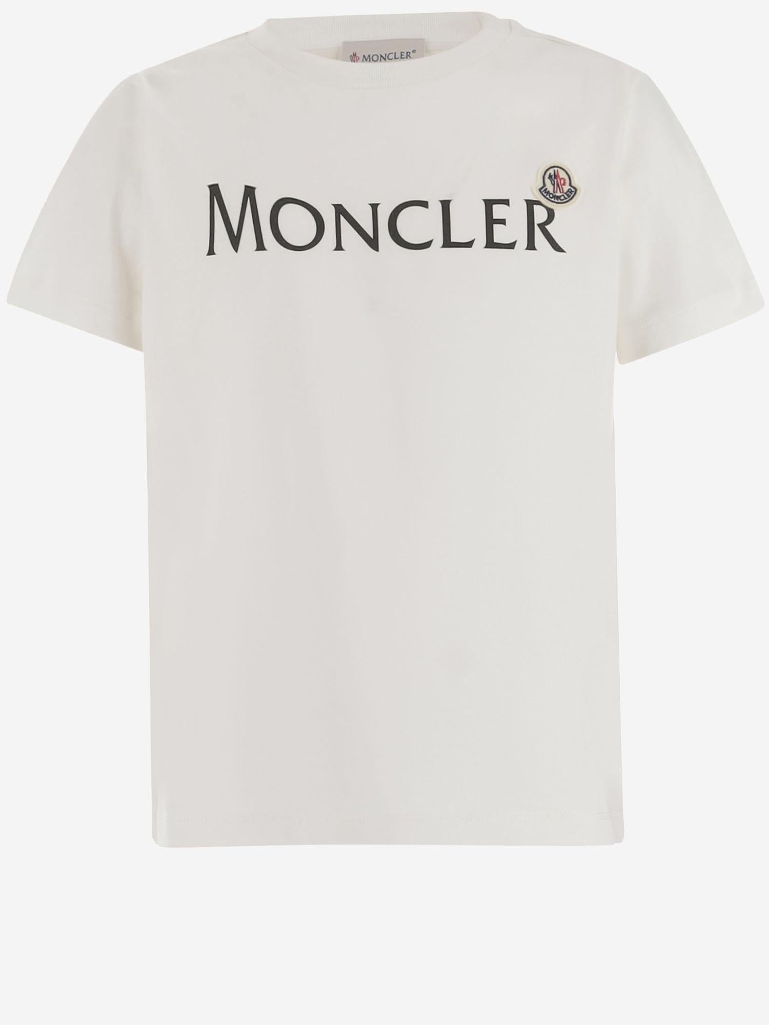 T-SHIRT IN COTONE CON LOGO 8C0001889AFV 034 MONCLER ENFANTS