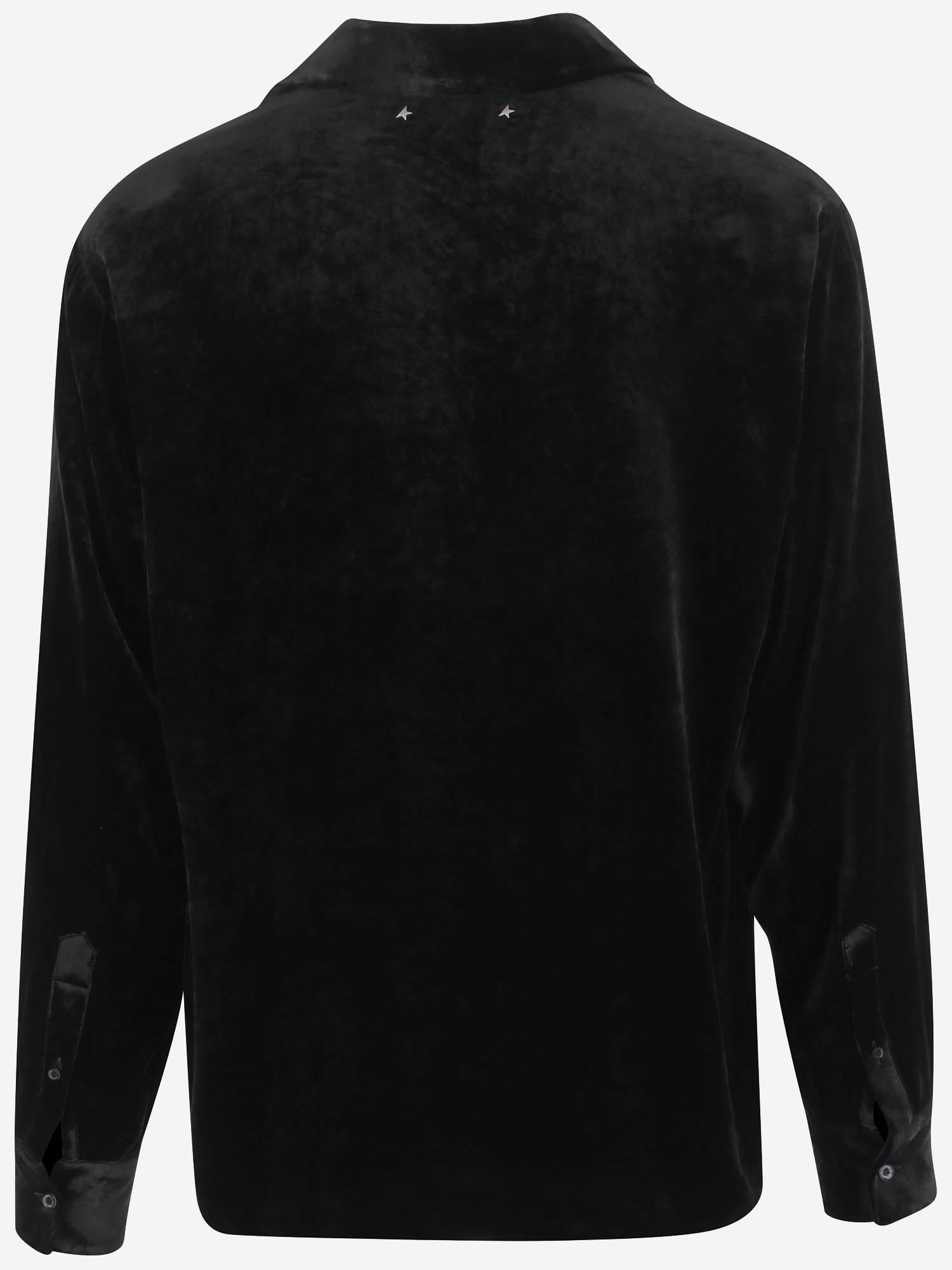 CAMICIA IN VISCOSA E SETA GUP02035P001160 90100 GOLDEN GOOSE