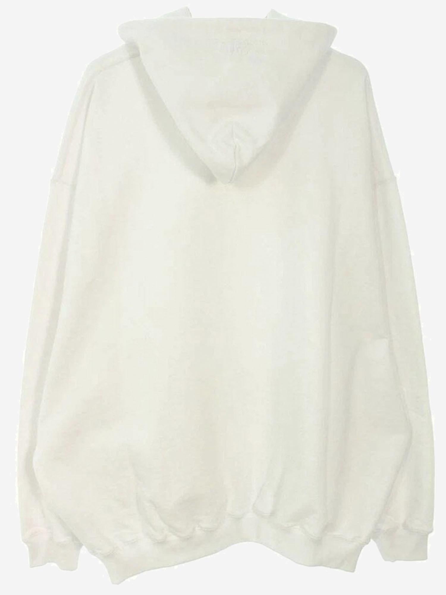 FELPA IN MISTO COTONE CON STAMPA VETEMENTS PARIS UE54HD500W WHITE VETEMENTS