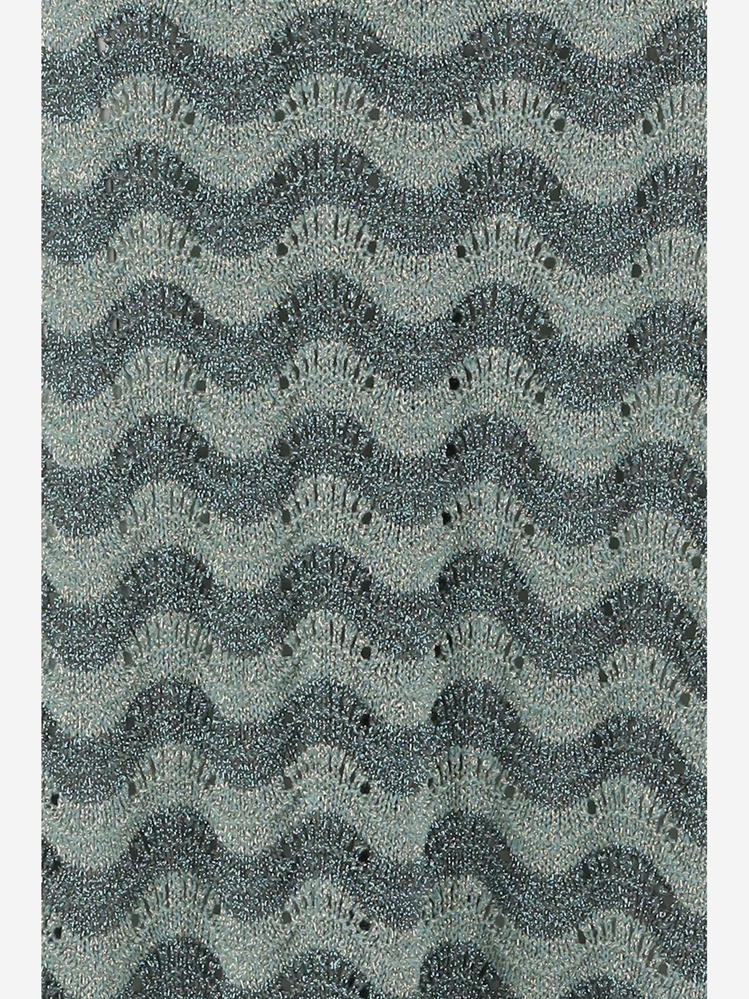 GONNA IN MISTO VISCOSA CON MOTIVO ONDULATO 067 VERDE COLOUR MARKET