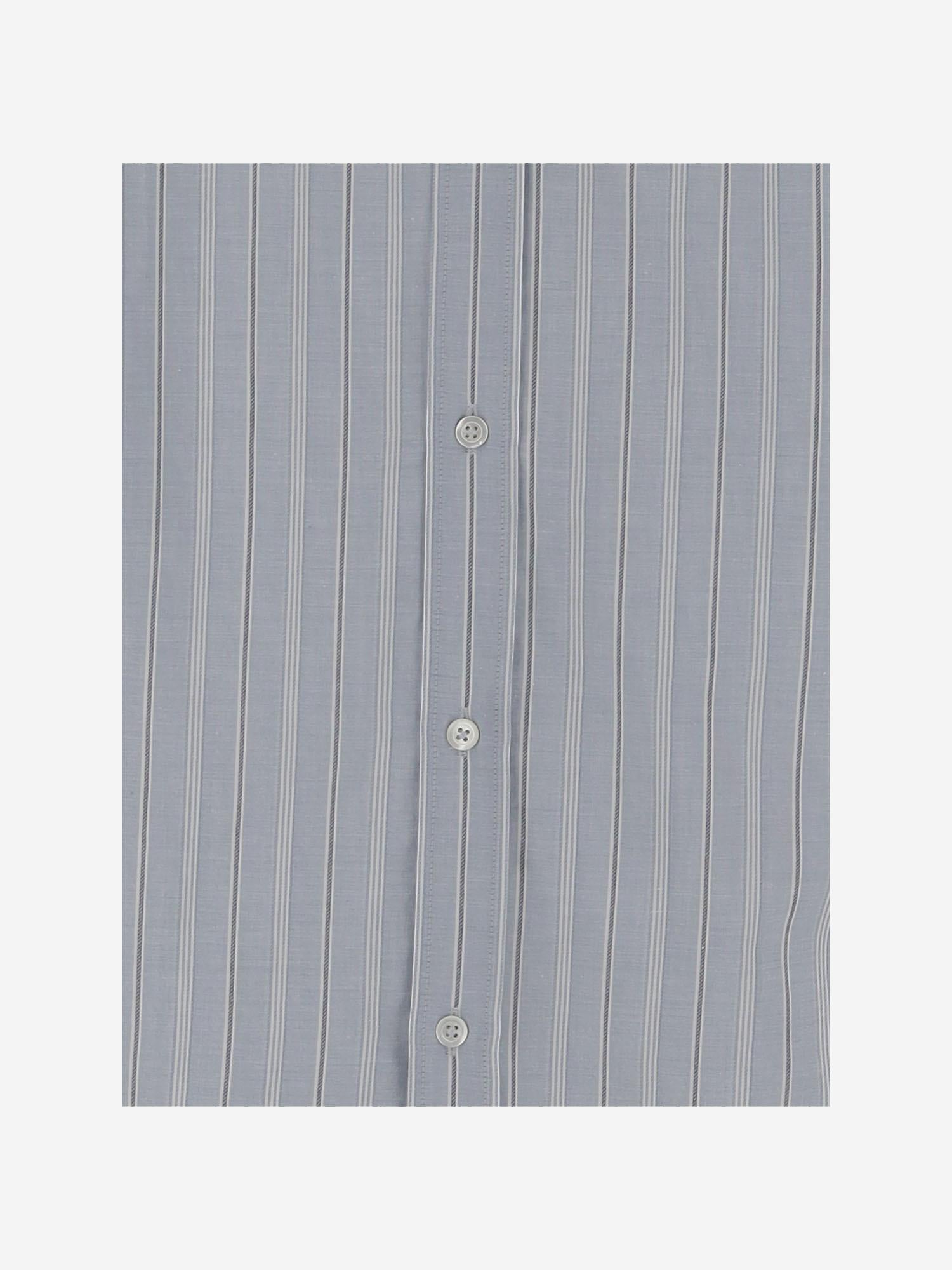 CAMICIA IN COTONE CON MOTIVO A RIGHE S50DT0048 M35281001F MAISON MARGIELA