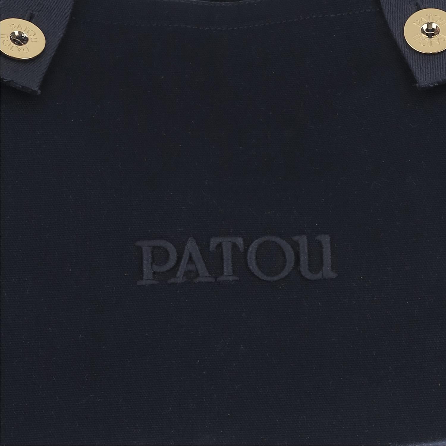 Borsa tote a trapezio grande con logo in cotone AC0890076 699N PATOU
