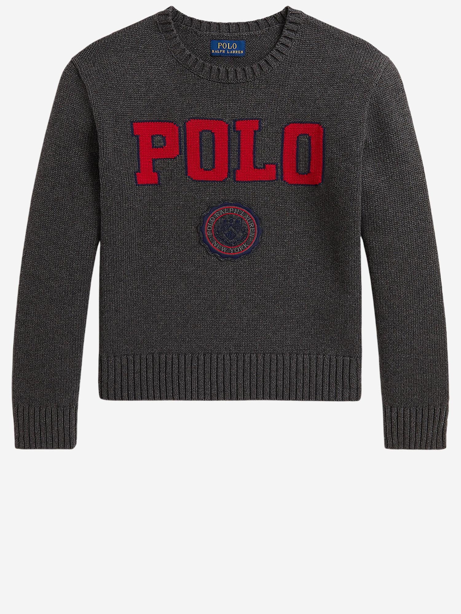 MAGLIA IN COTONE CON LOGO 313978878 001 POLO RALPH LAUREN KIDS