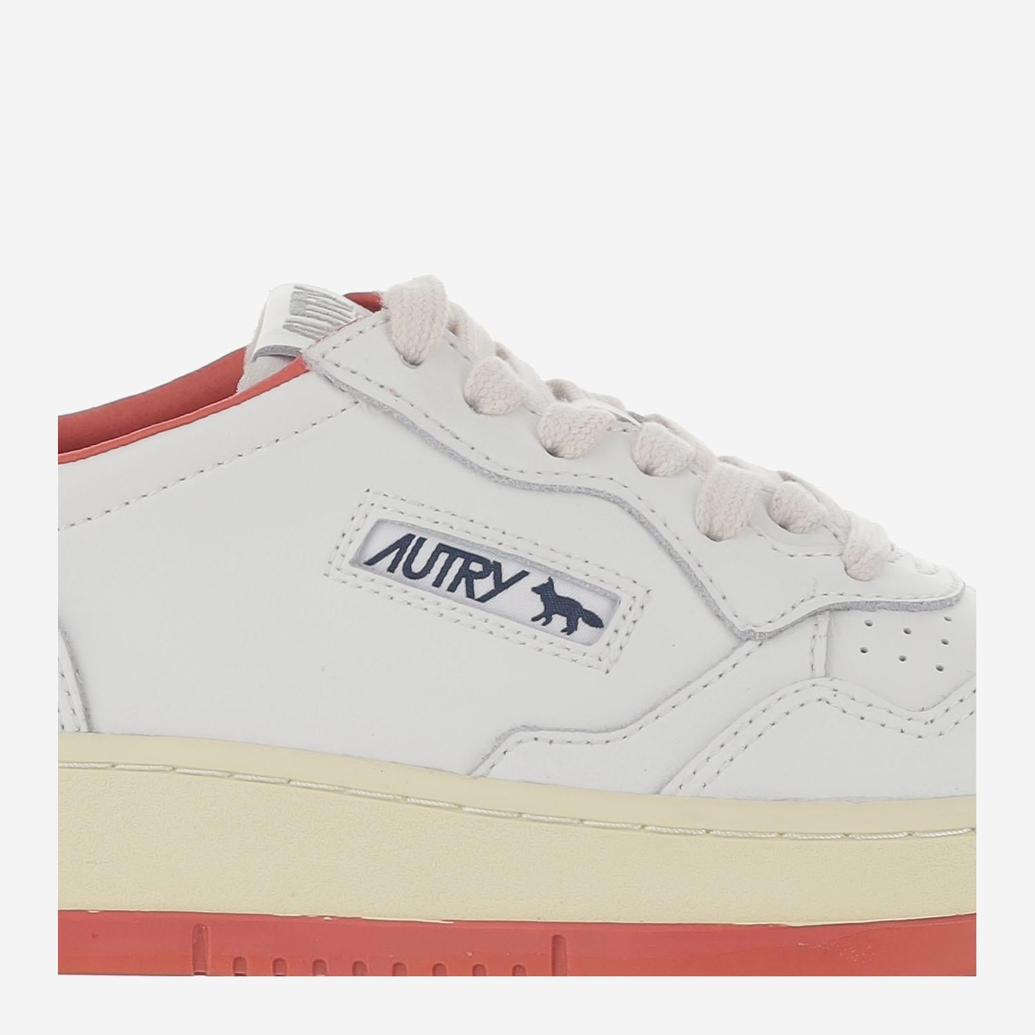 SNEAKERS LOW MEDIALIST MAISON KITSUNÉ x AUTRY AULWMK02 WHTRED AUTRY