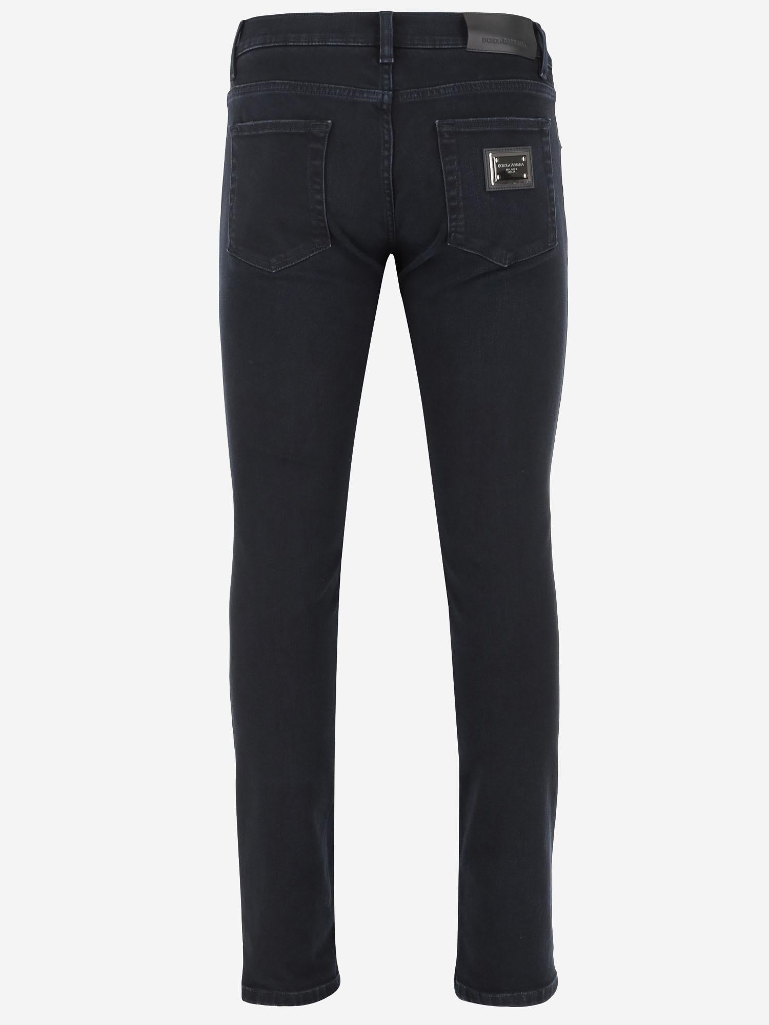 JEANS SKINNY IN COTONE STRETCH CON LOGO GY07LD G8MF2S9001 DOLCE & GABBANA
