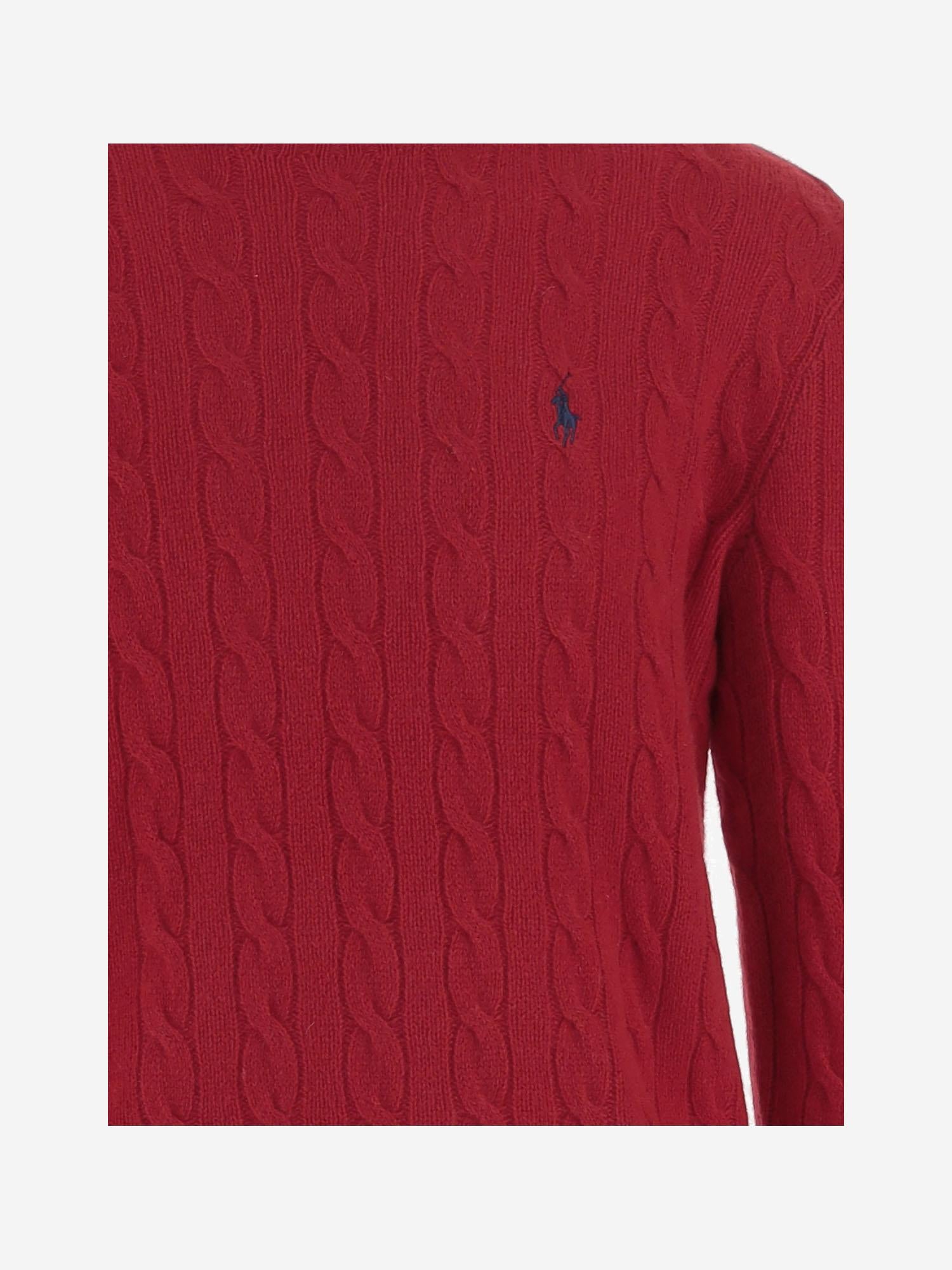 MAGLIA A TRECCE IN LANA 710876762 006 POLO RALPH LAUREN