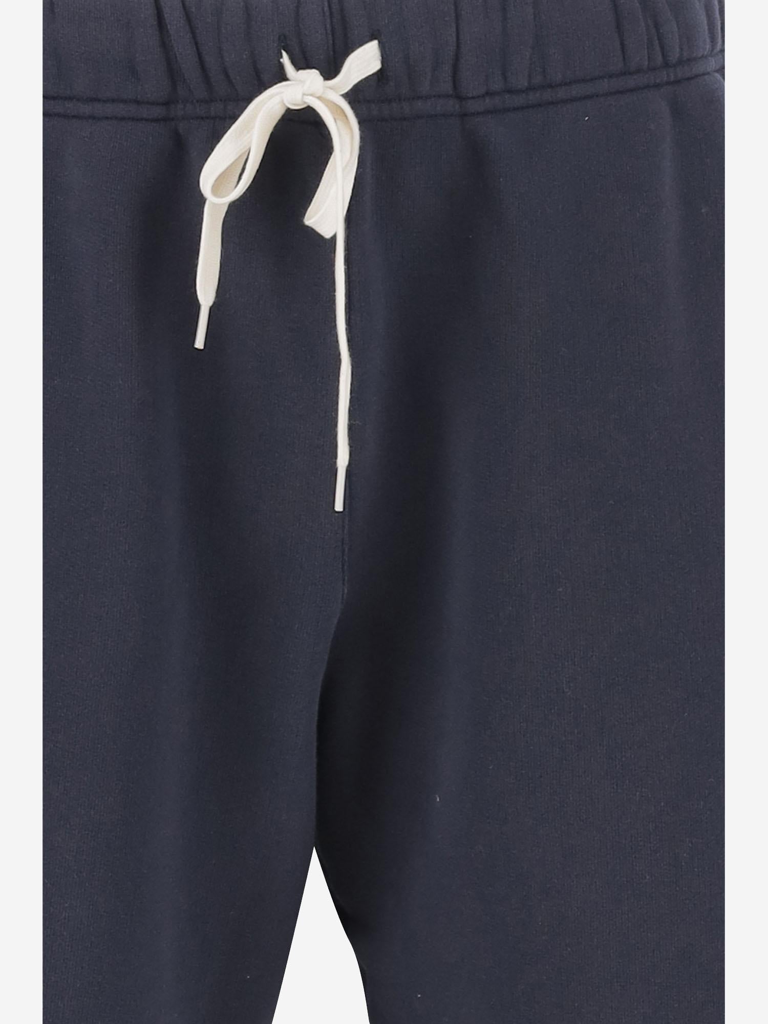 PANTALONI CORTI IN COTONE CON LOGO SHPMA5JB JERSEYBLUE AUTRY