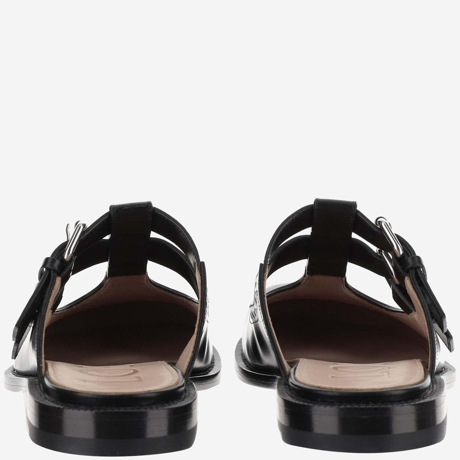 MULES CAMPO MARY JANE IN PELLE L815379X83 1100 LOEWE