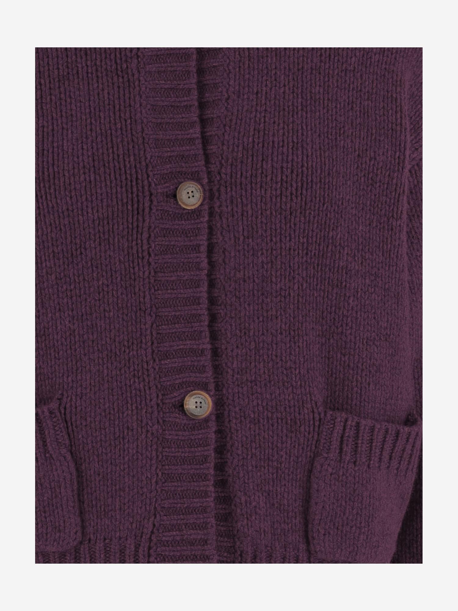 CARDIGAN IN CASHMERE 310925 BORDEAUX MAGDA BUTRYM