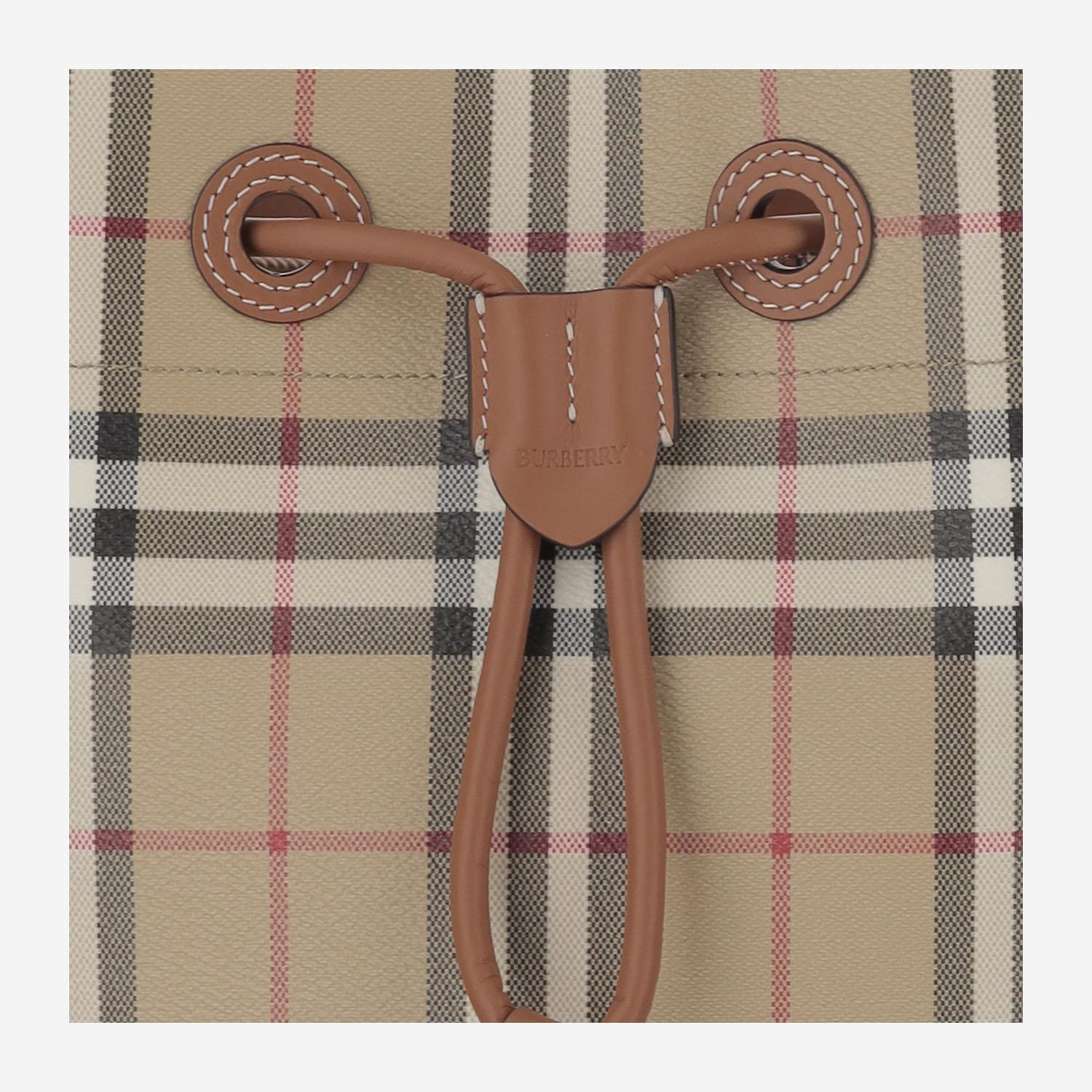 BORSA BUCKET TB CON MOTIVO CHECK 8109795 VNTG CHK/BRIAR BROWN BURBERRY
