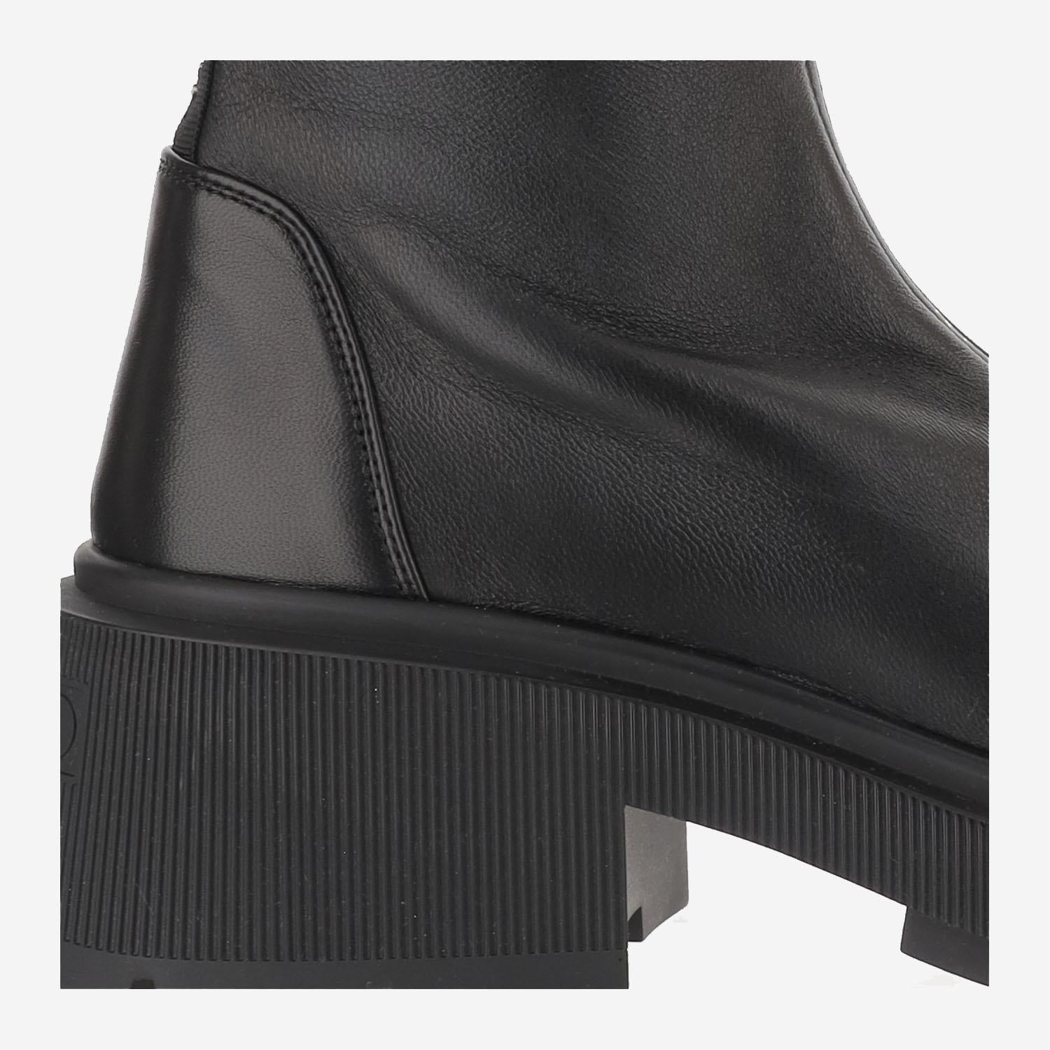 STIVALI IN PELLE LUNEKBFLAT SRNBLACK JIMMY CHOO