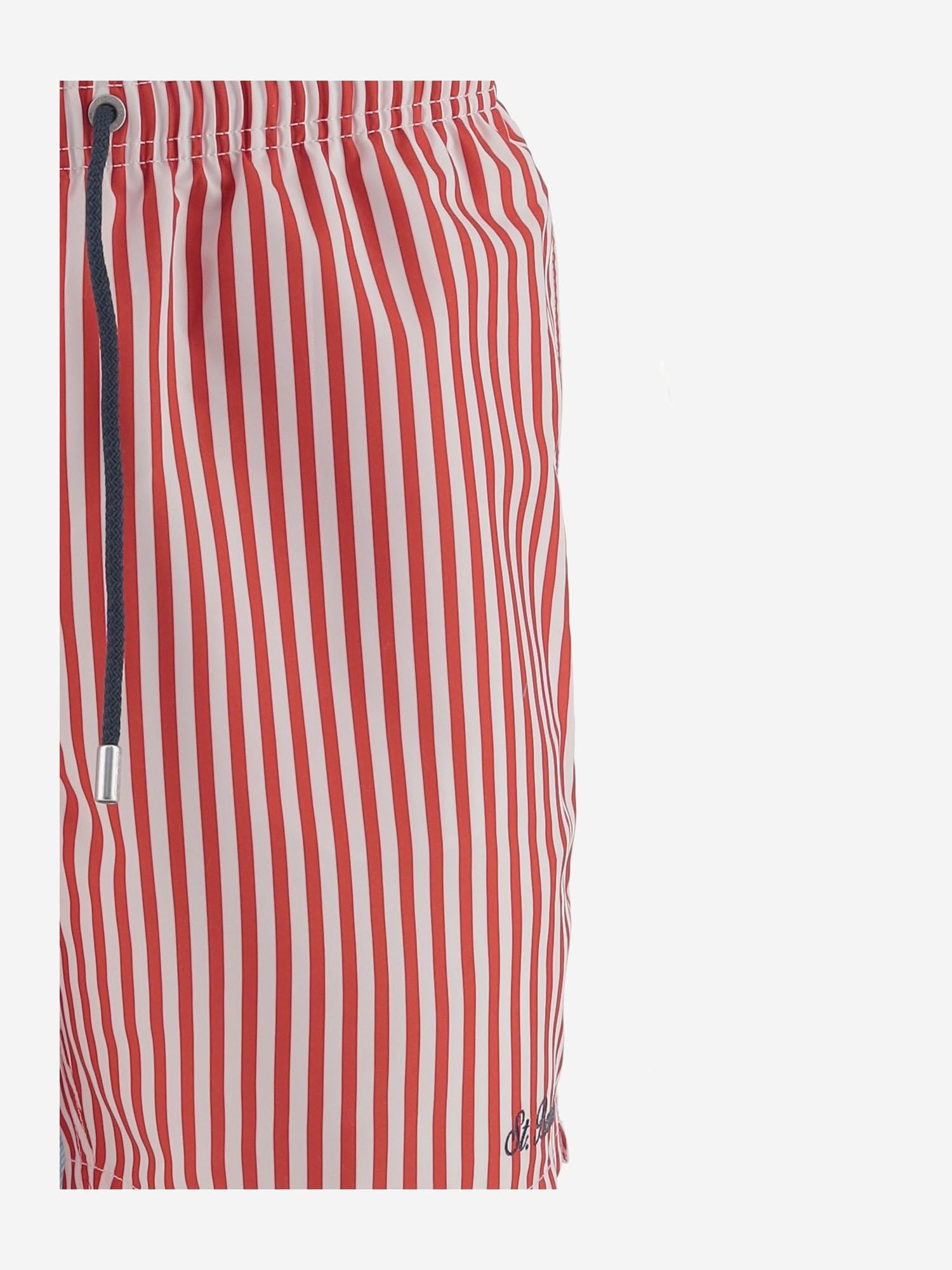 COSTUME DA BAGNO IN NYLON CON MOTIVO A RIGHE GUS0001 02877H MC2 SAINT BARTH