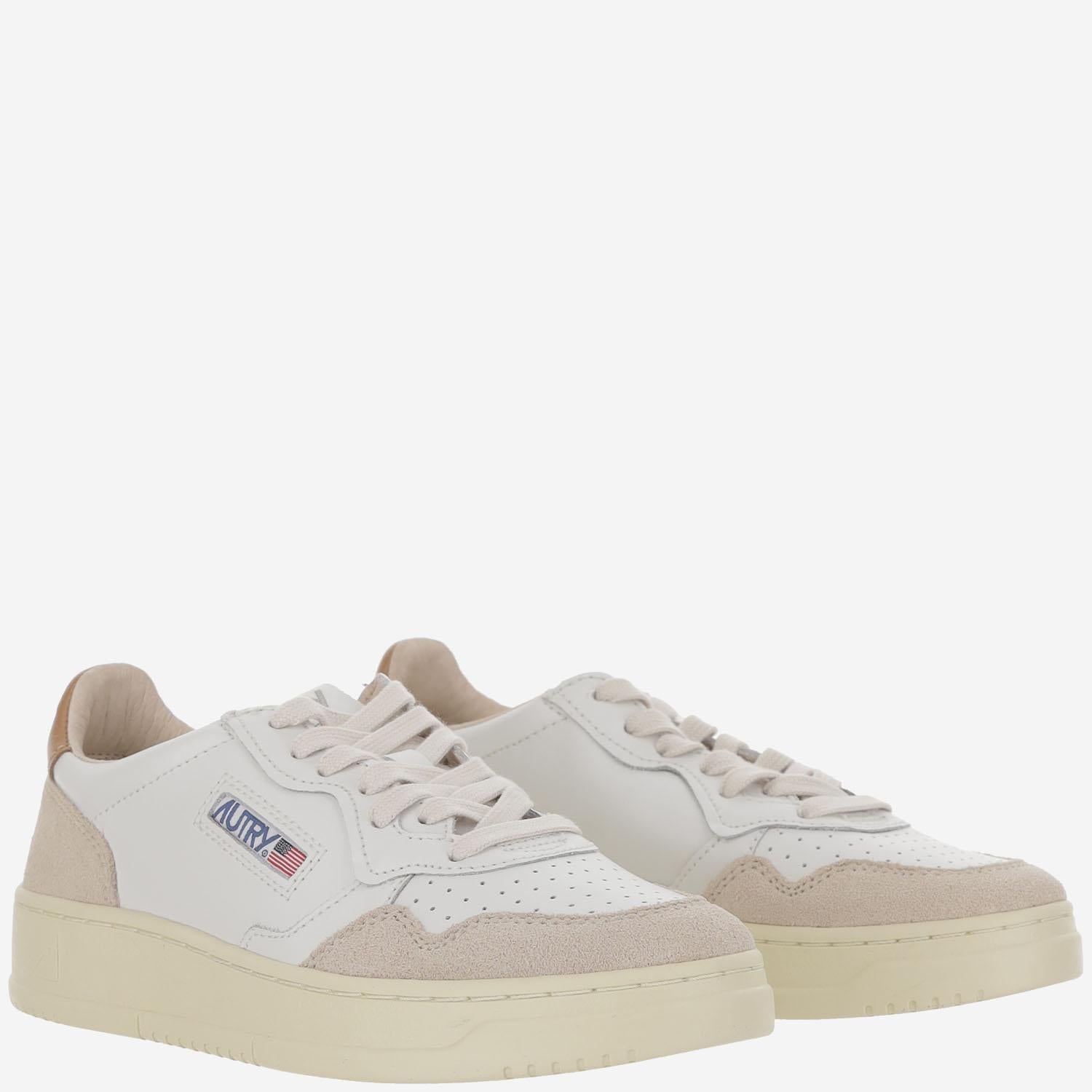 SNEAKERS LOW MEDALIST IN PELLE AULMLS02 WHTBRNSUG AUTRY