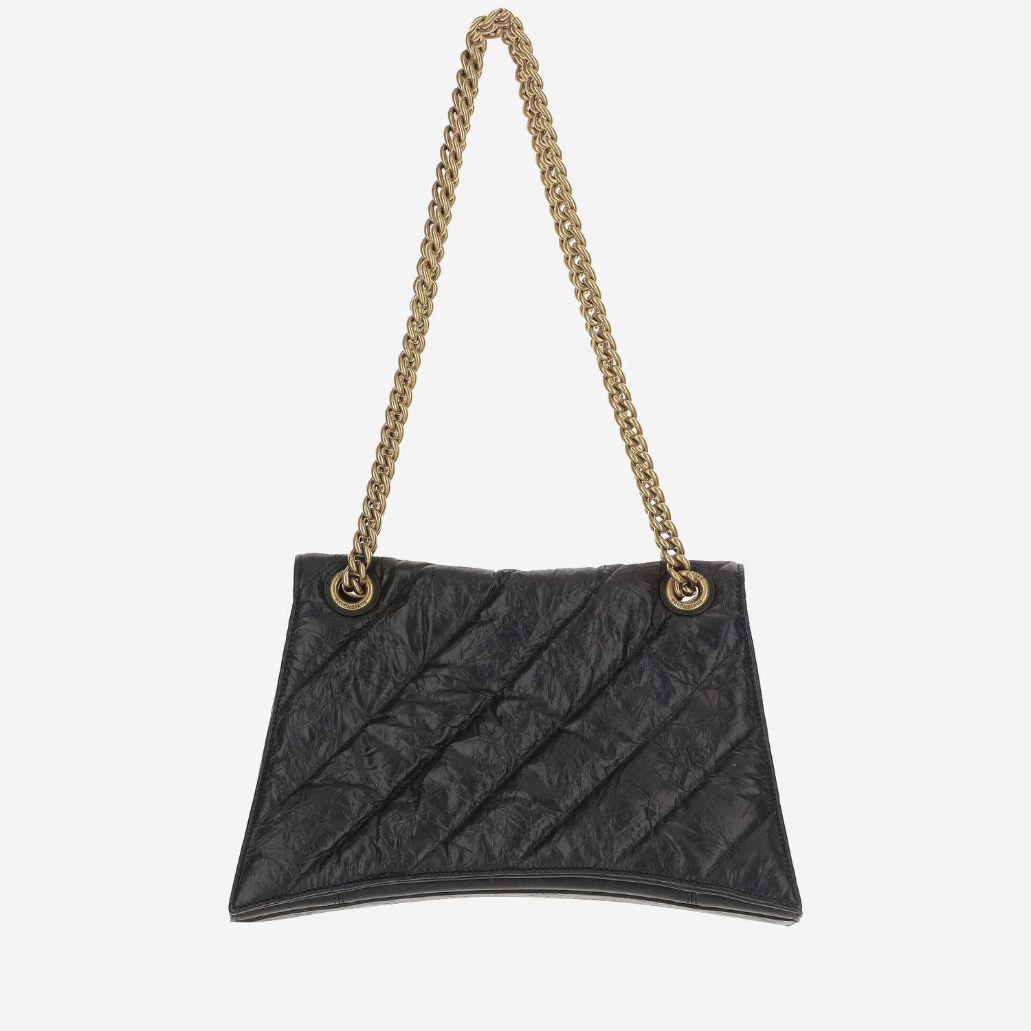 BORSA CRUSH IN PELLE TRAPUNTATA MEDIA 716393 210J11000 BALENCIAGA
