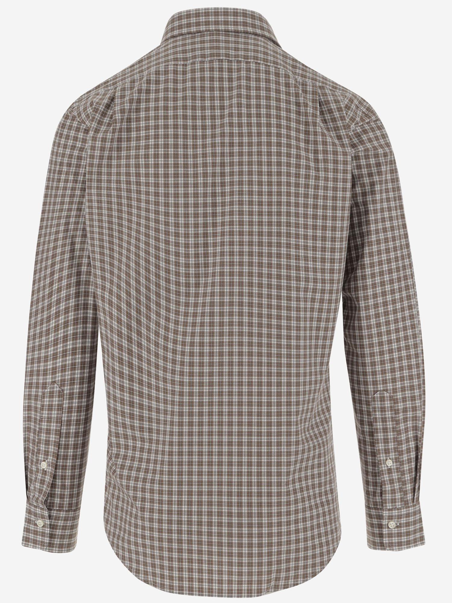 CAMICIA IN COTONE STRETCH CON MOTIVO QUADRI 710974534 004 POLO RALPH LAUREN