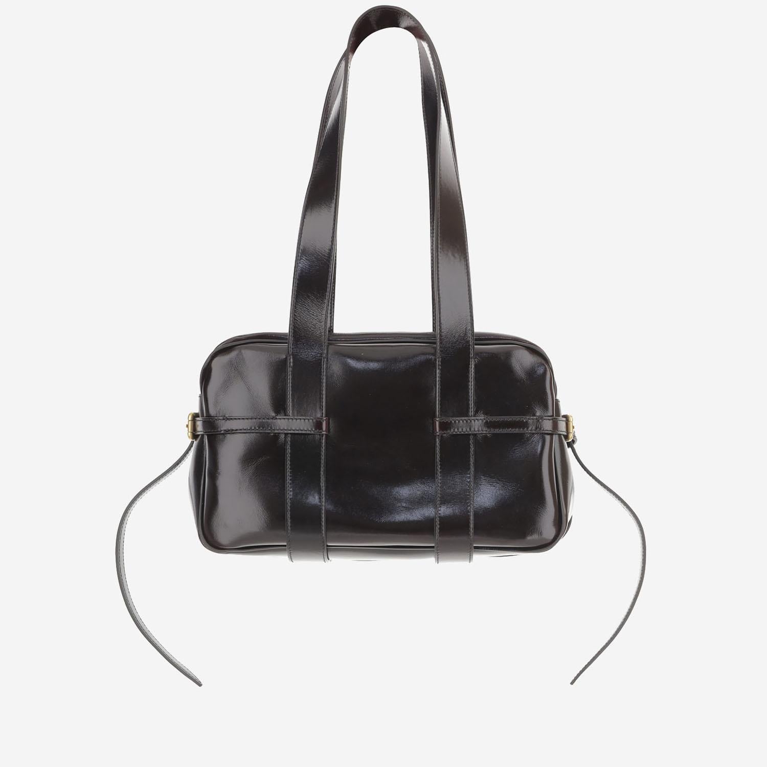 BORSA A SPALLA IN PELLE LUCIDA 011547 118374 DRIES VAN NOTEN