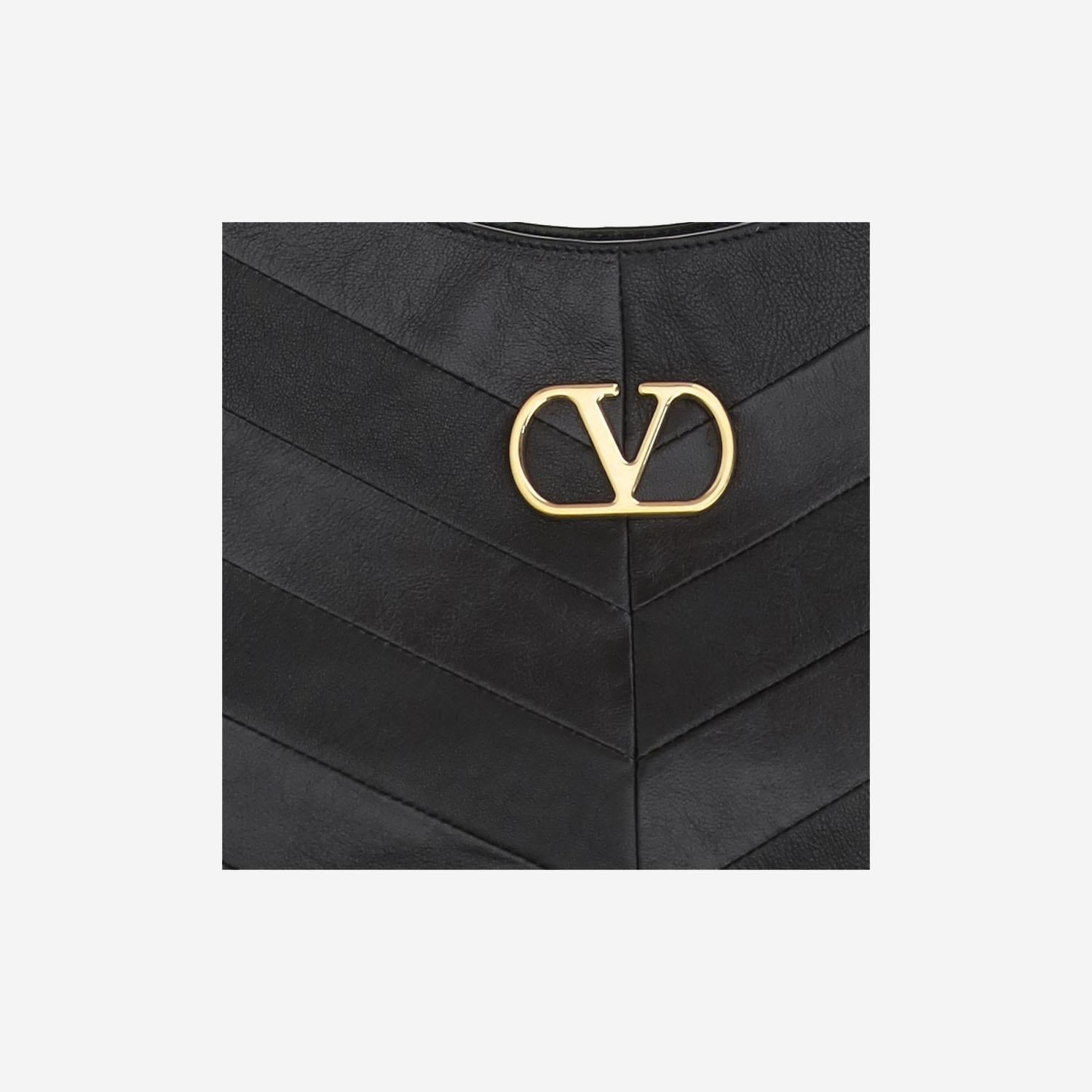 Borsa Hoboho in nappa motivo chevron 7W0B0S29 GHA0NO VALENTINO GARAVANI