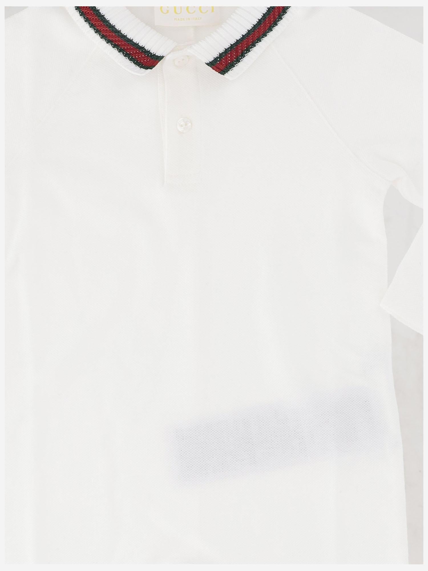 TUTINA IN COTONE STRETCH CON WEB 825183 XJHAM9024 GUCCI KIDS