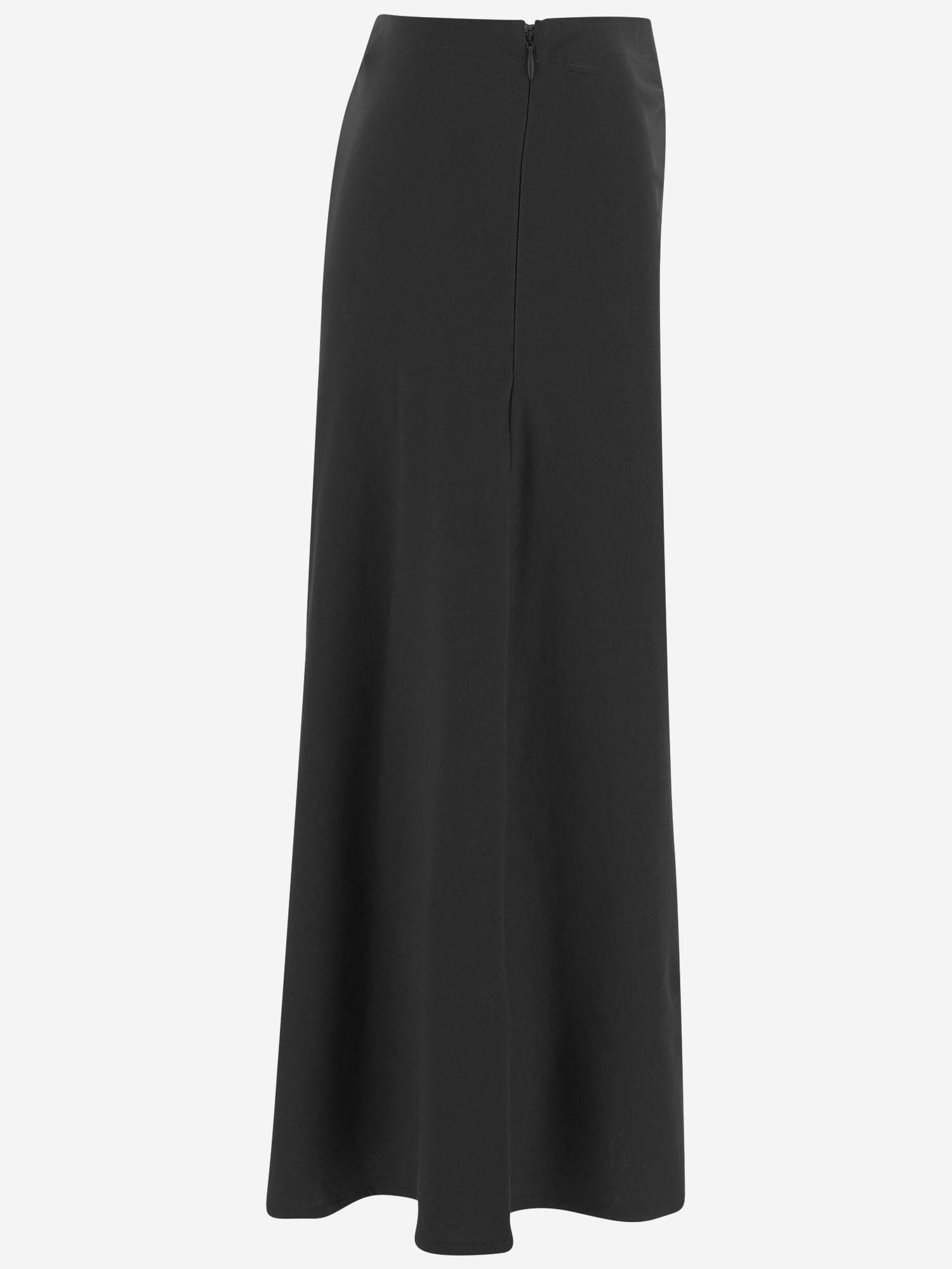 GONNA HEVIRA IN COTONE CON DRAPPEGGIO LATERALE 011116 2603900 DRIES VAN NOTEN