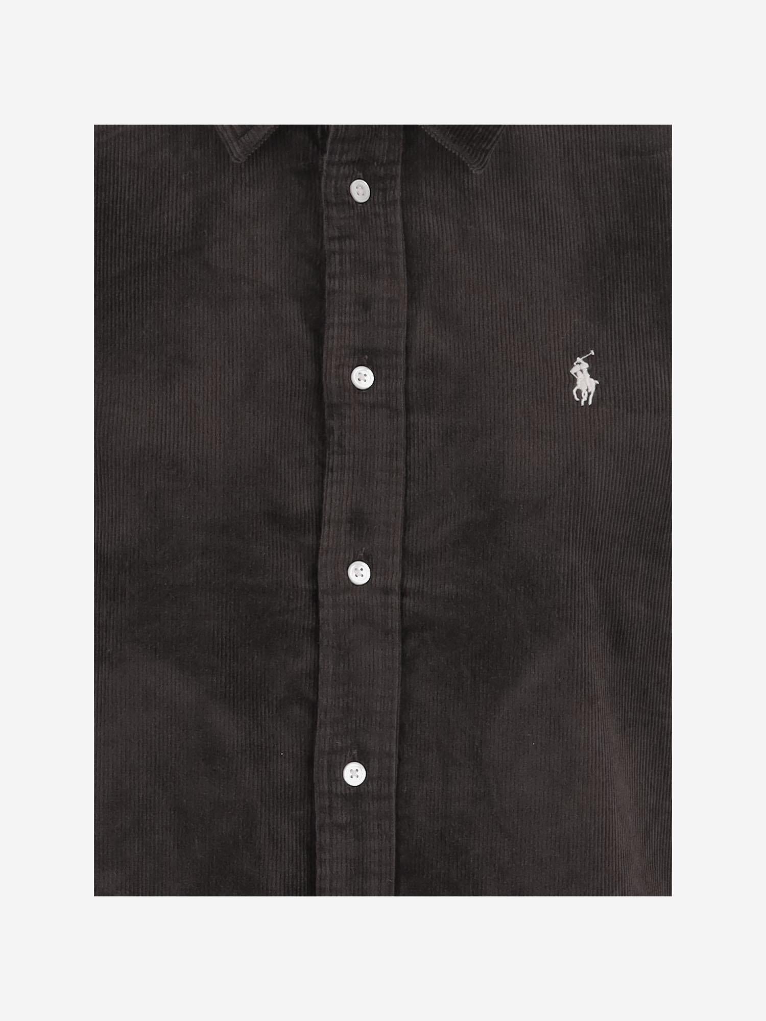 CAMICIA IN VELLUTO DI COTONE STRETCH 211971526 002 POLO RALPH LAUREN