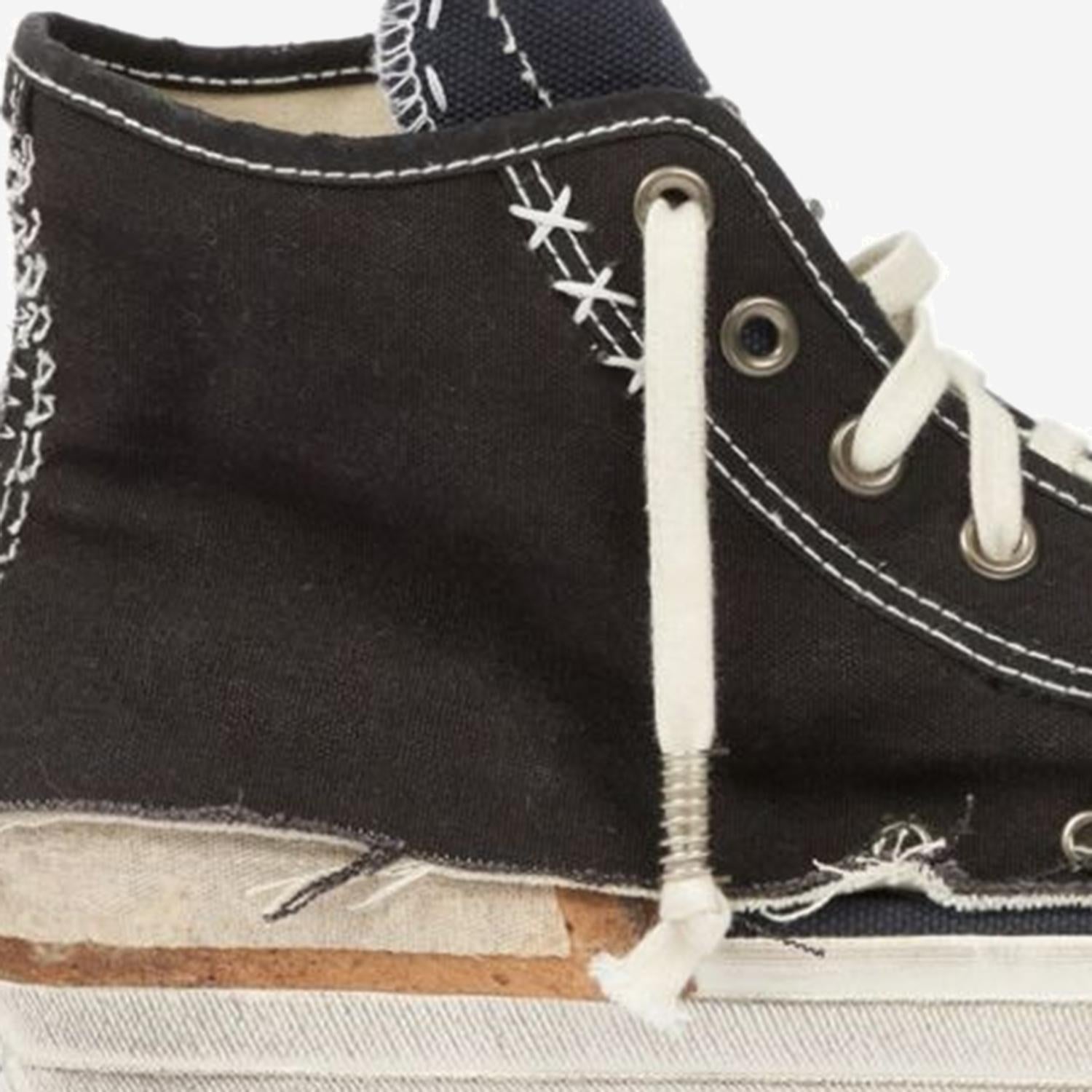 SNEAKERS ALTE IN TELA CON DETTAGLI DESTRUTTURATI S97WS0082 P7454HB130 MAISON MARGIELA