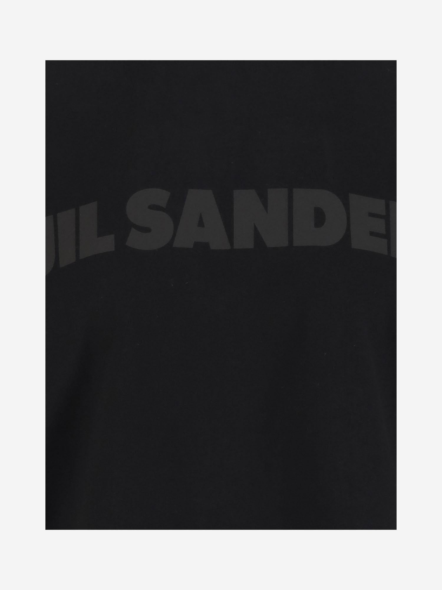 T-SHIRT IN JERSEY DI COTONE CON LOGO J03GC0137 J20243001 JIL SANDER