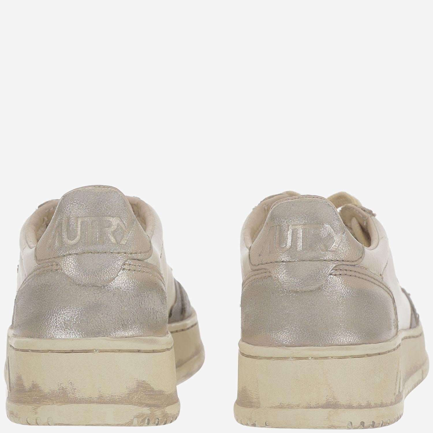 SNEAKERS LOW MEDALIST SUPER VINTAGE AVLWMT09 OLDSILPLAT AUTRY
