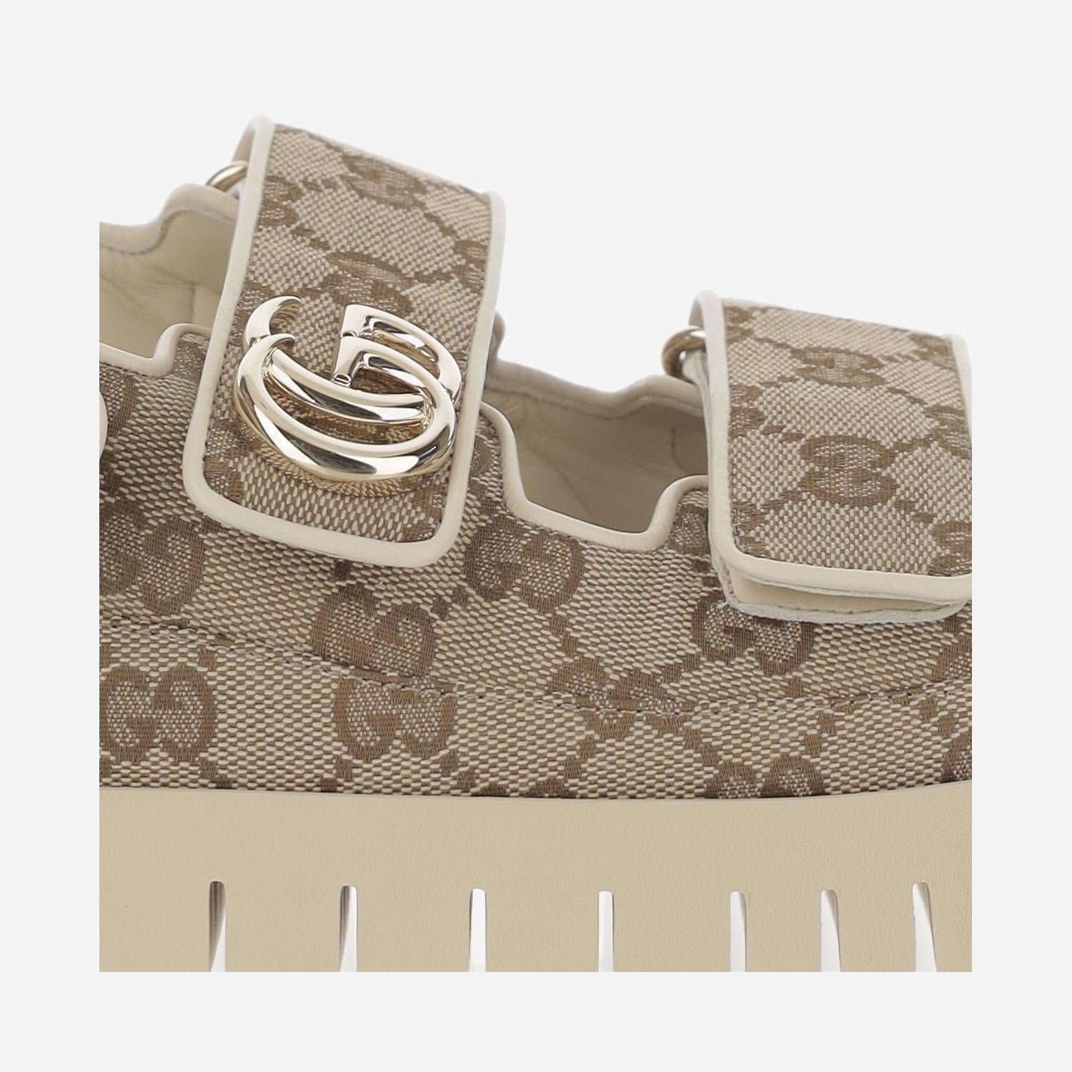 Sandalo in tessuto GG 816630 FAD9F9753 GUCCI