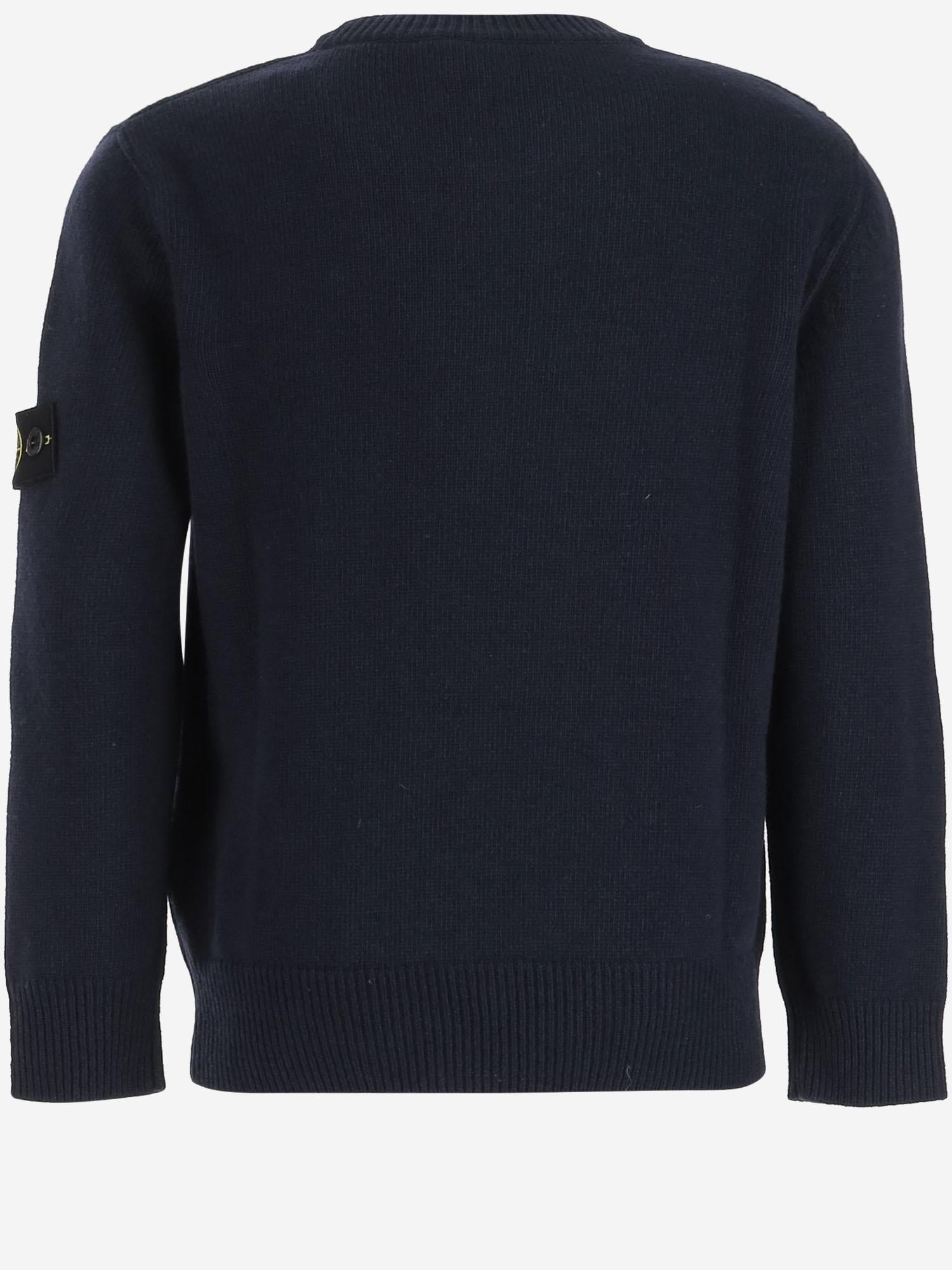 MAGLIONE IN MISTO LANA E VISCOSA 5100002 S00M1V0020 STONE ISLAND KIDS