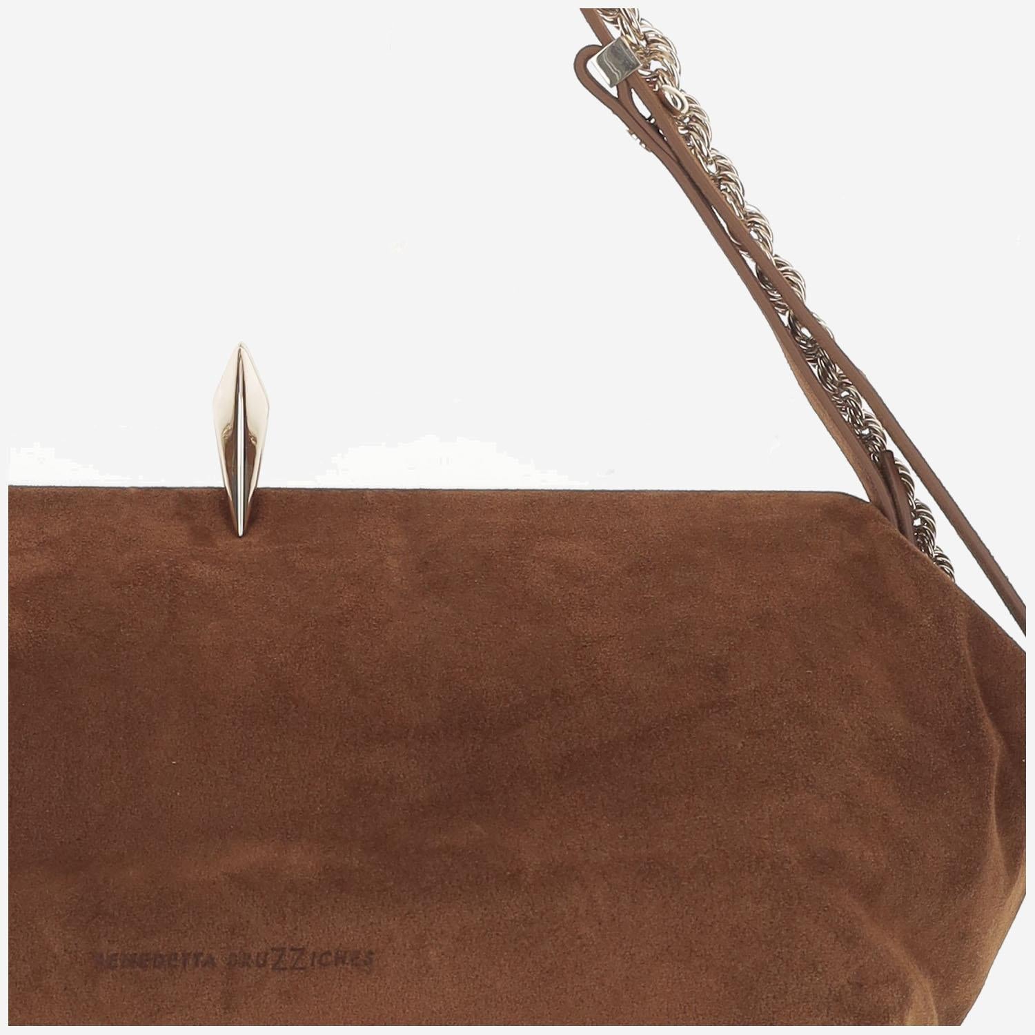 BORSA SOPHIA IN PELLE SCAMOSCIATA SOPHIA KISSING IN THESTREET BENEDETTA BRUZZICHES