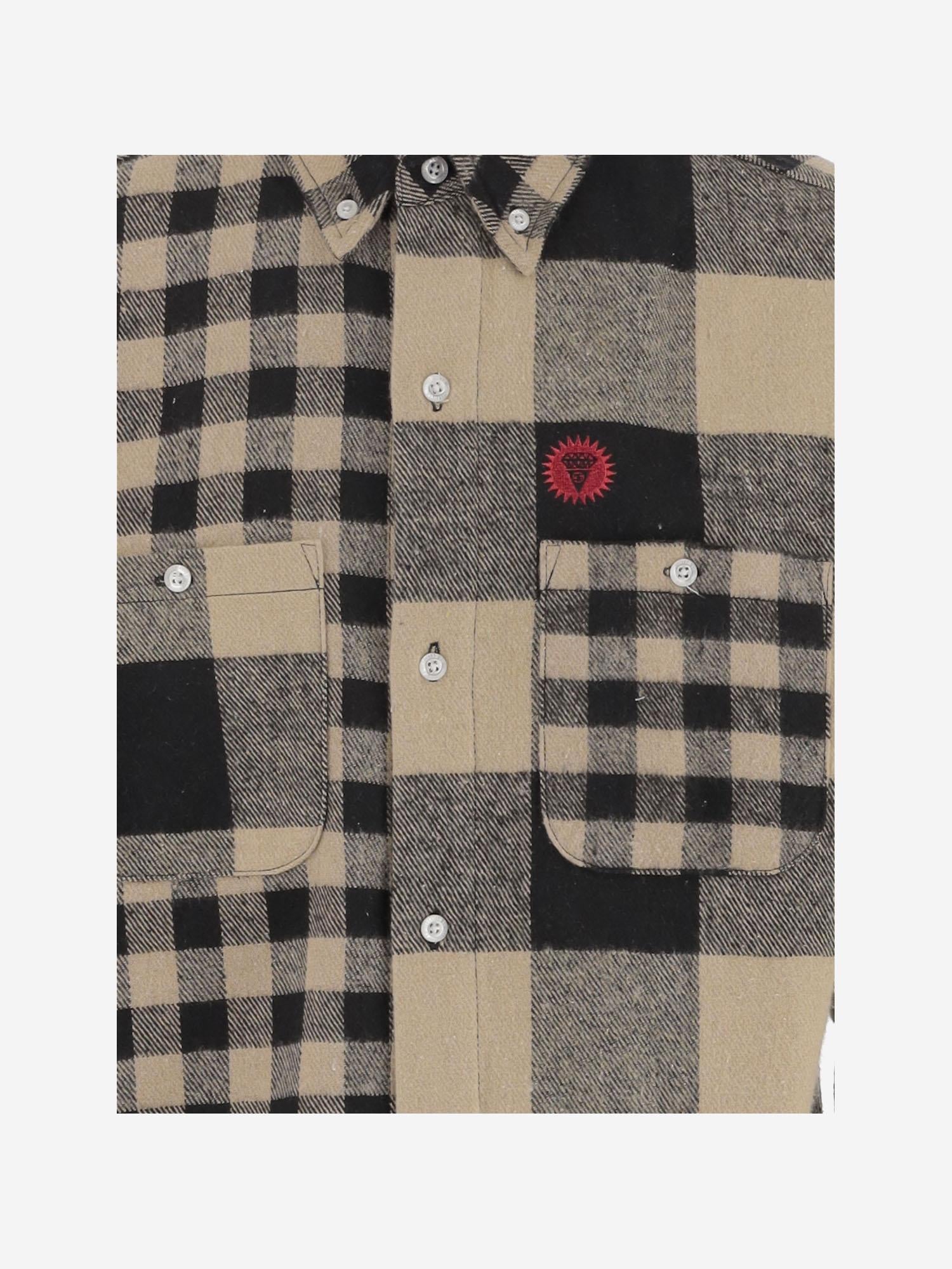 CAMICIA CON MOTIVO A QUADRI IC25323 BLACKCHECK ICECREAM