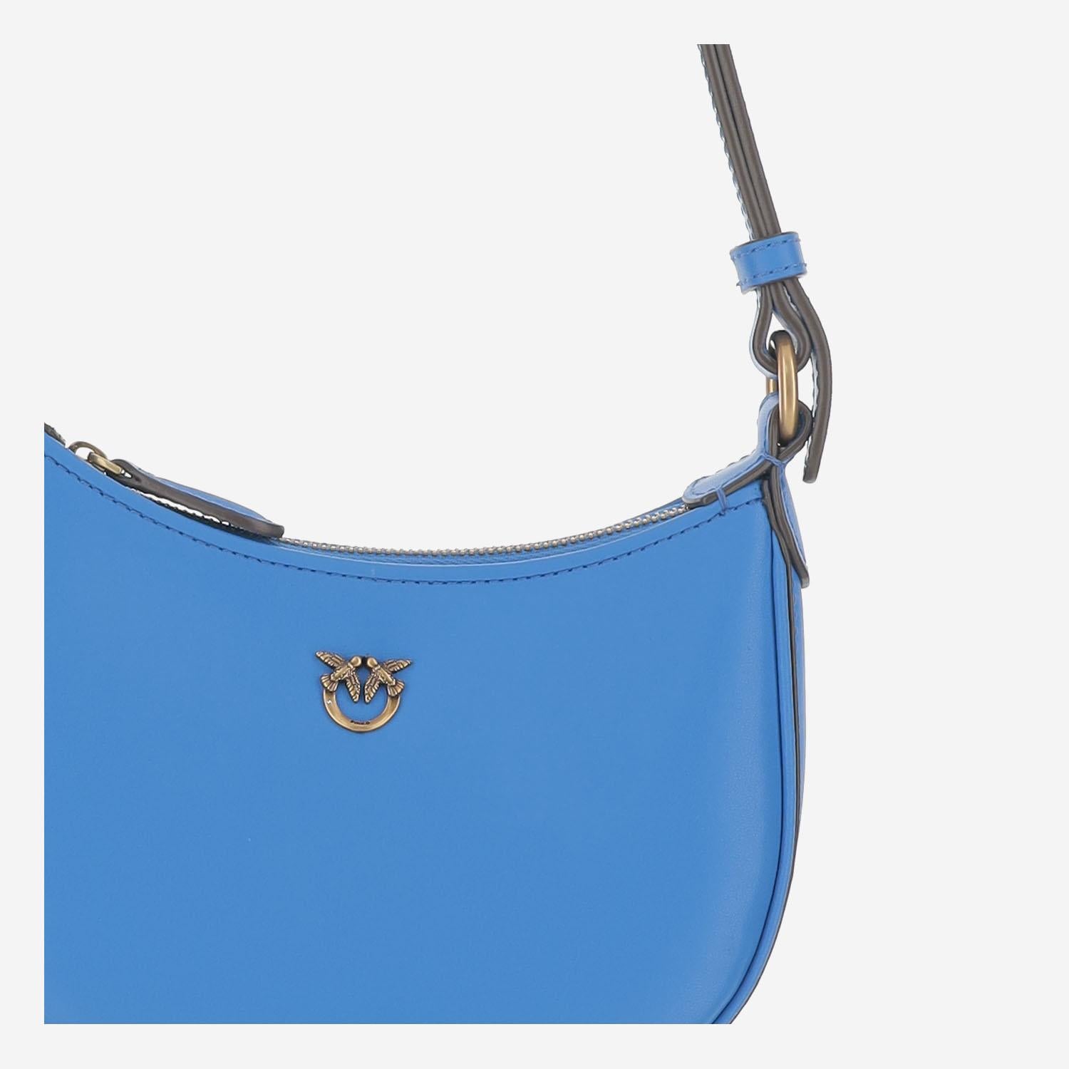BORSA A SPALLA BABY HALF MOON IN PELLE 103538 A0F1F32Q PINKO
